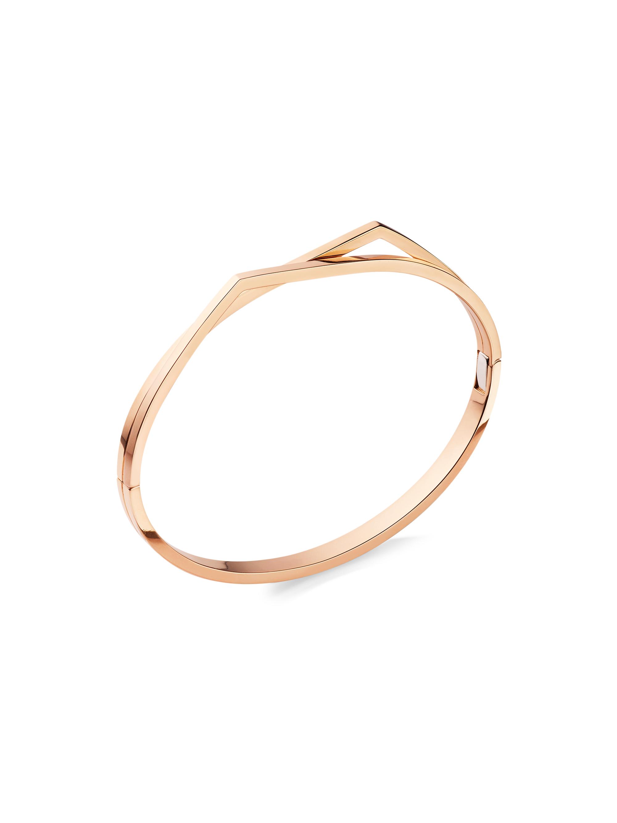 Repossi Women's Antifer 18K Rose Gold Bangle Bracelet - Pink Gold