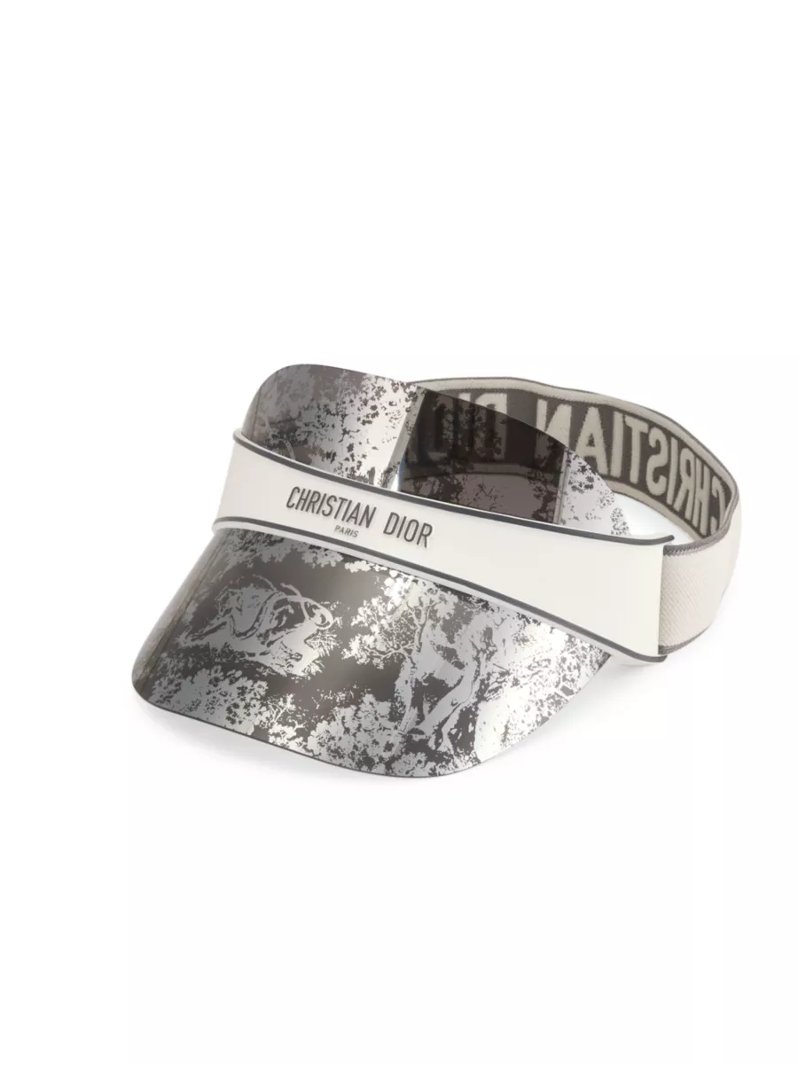 Shop DIOR DiorClub V1U DiorOblique Visor | Saks Fifth Avenue