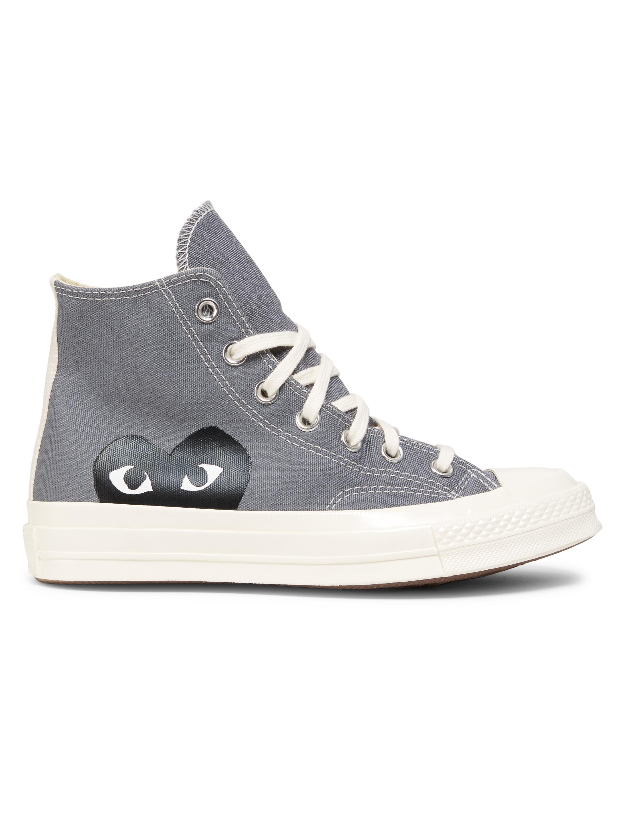 Comme des Garçons PLAY CdG PLAY x Converse Women's Chuck Taylor All Star Peek-A-Boo High-Top Sneakers - Grey