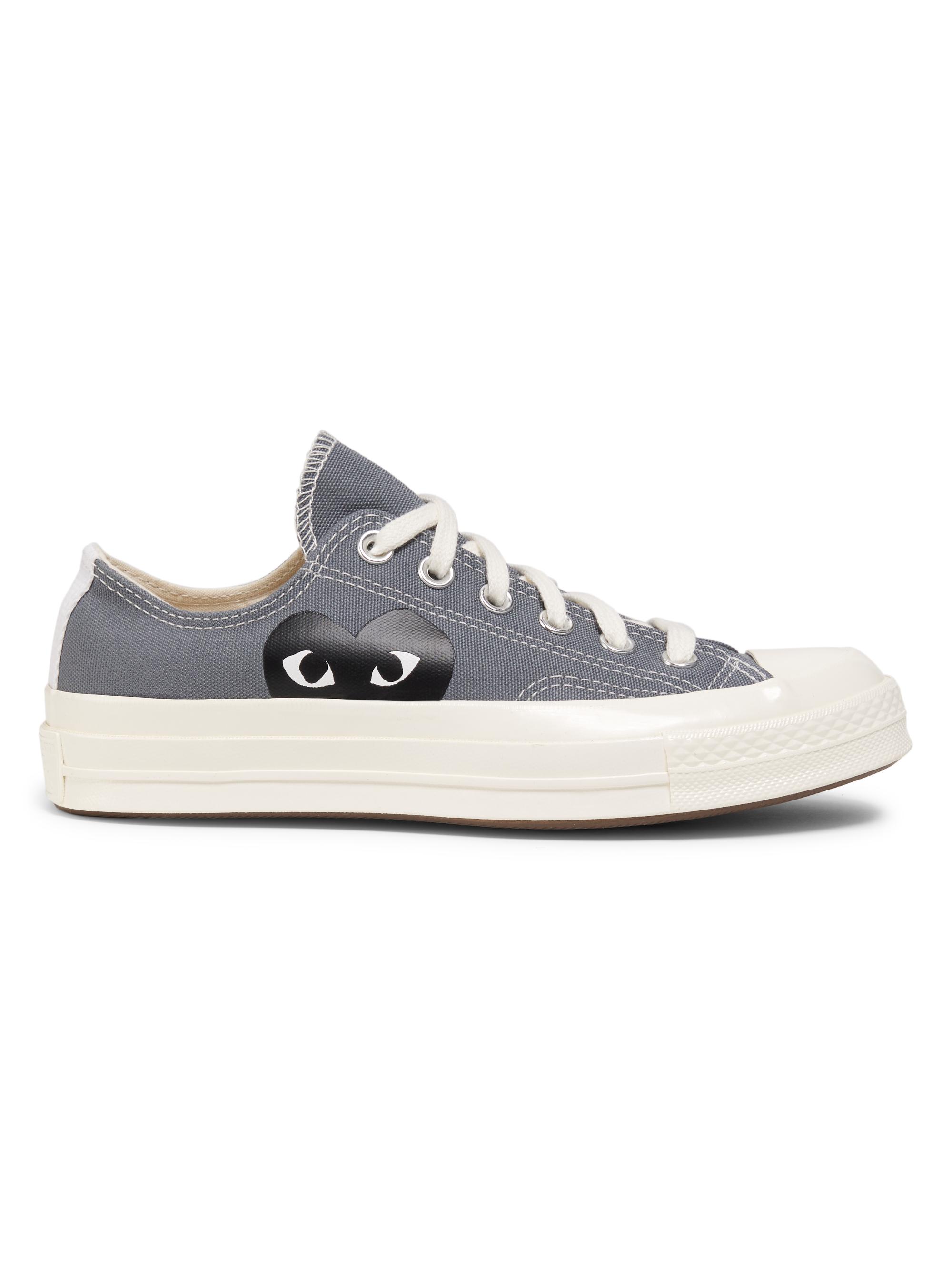 Comme des Garçons PLAY CdG PLAY x Converse Women's Chuck Taylor All Star Peek-A-Boo Low-Top Sneakers - Grey