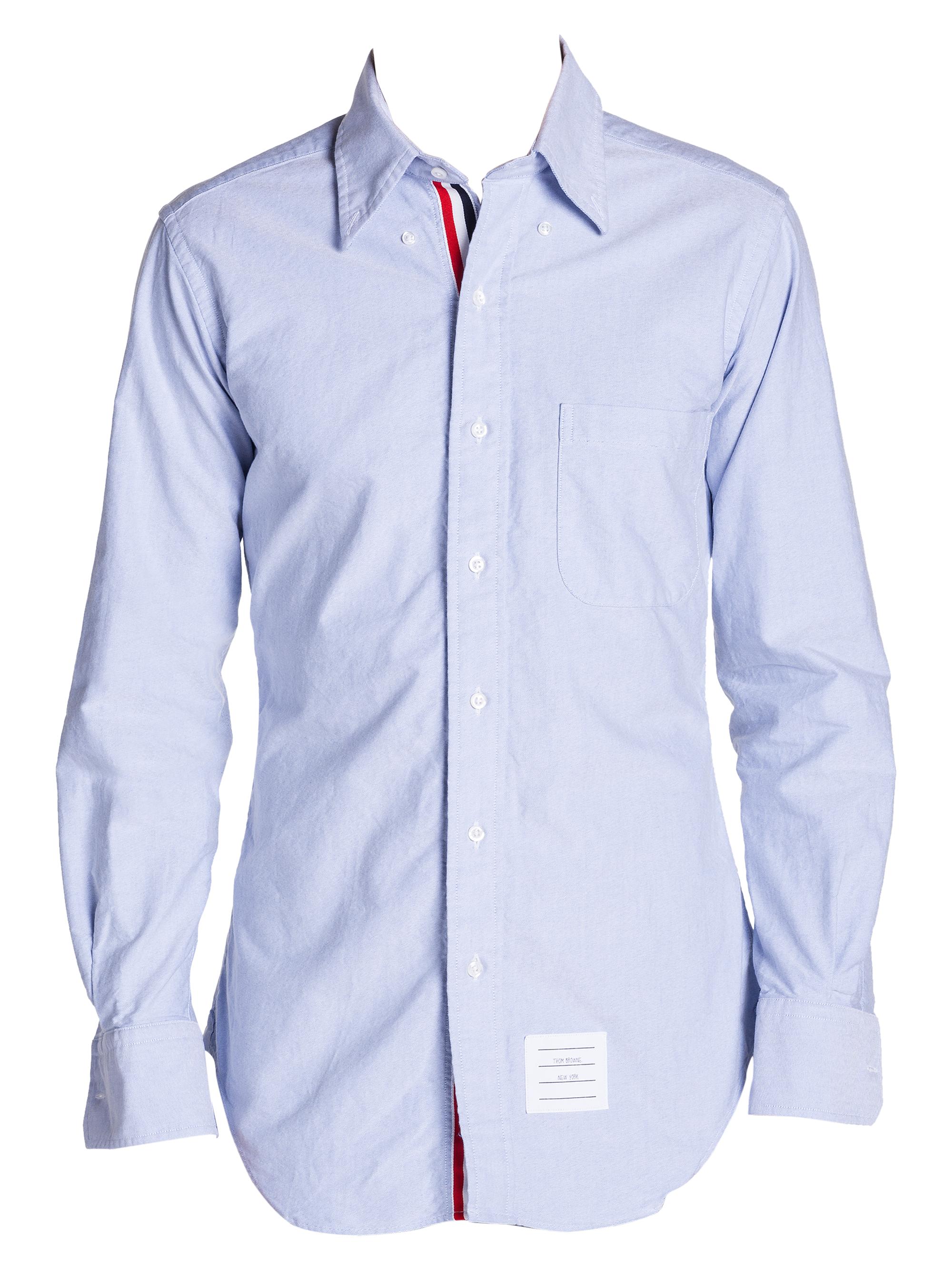 Thom Browne Men's Classic Button-Down Long-Sleeve Dress Shirt - Light Blue