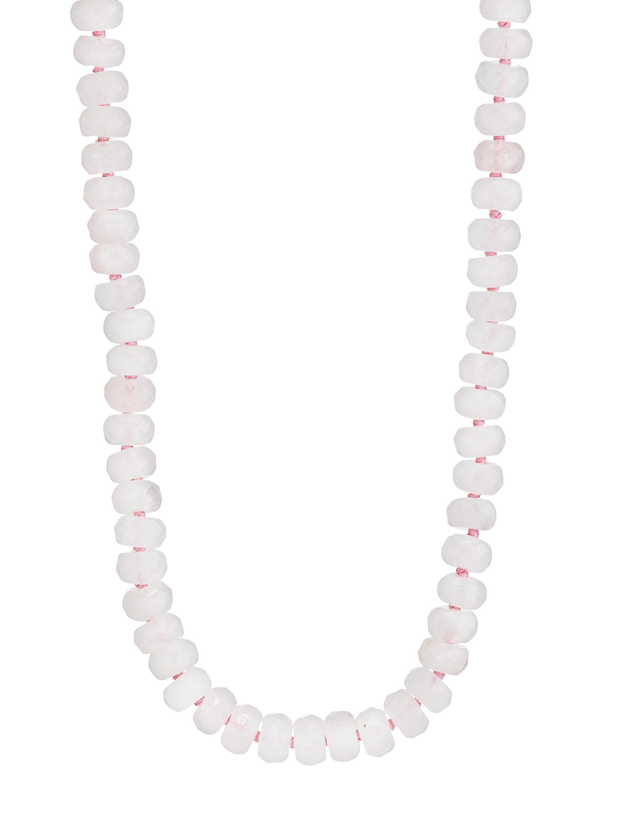 Jia Jia Women's Oracle 14K Yellow Gold & Rose Quartz Crystal Beaded Necklace - Pink