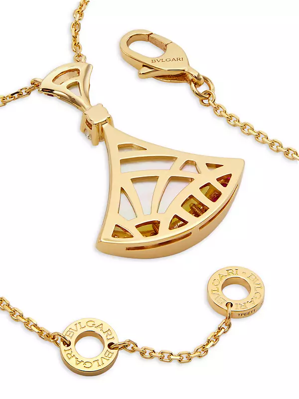Divas' Dream 18K Rose Gold, Mother-Of-Pearl & Diamond Pendant Necklace