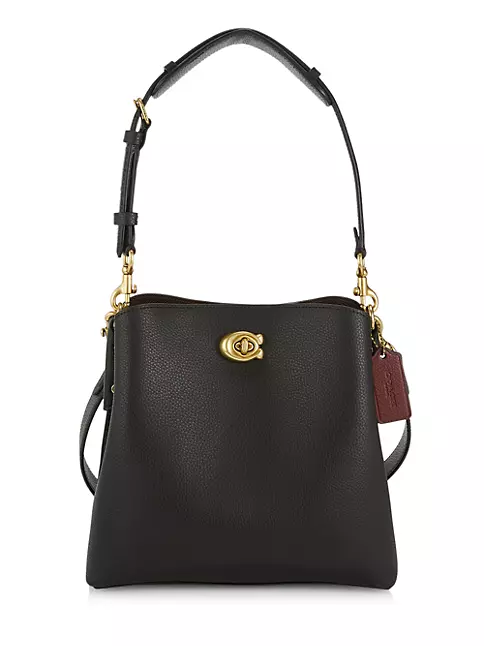Coach Willow Leather Bucket Bag - Black