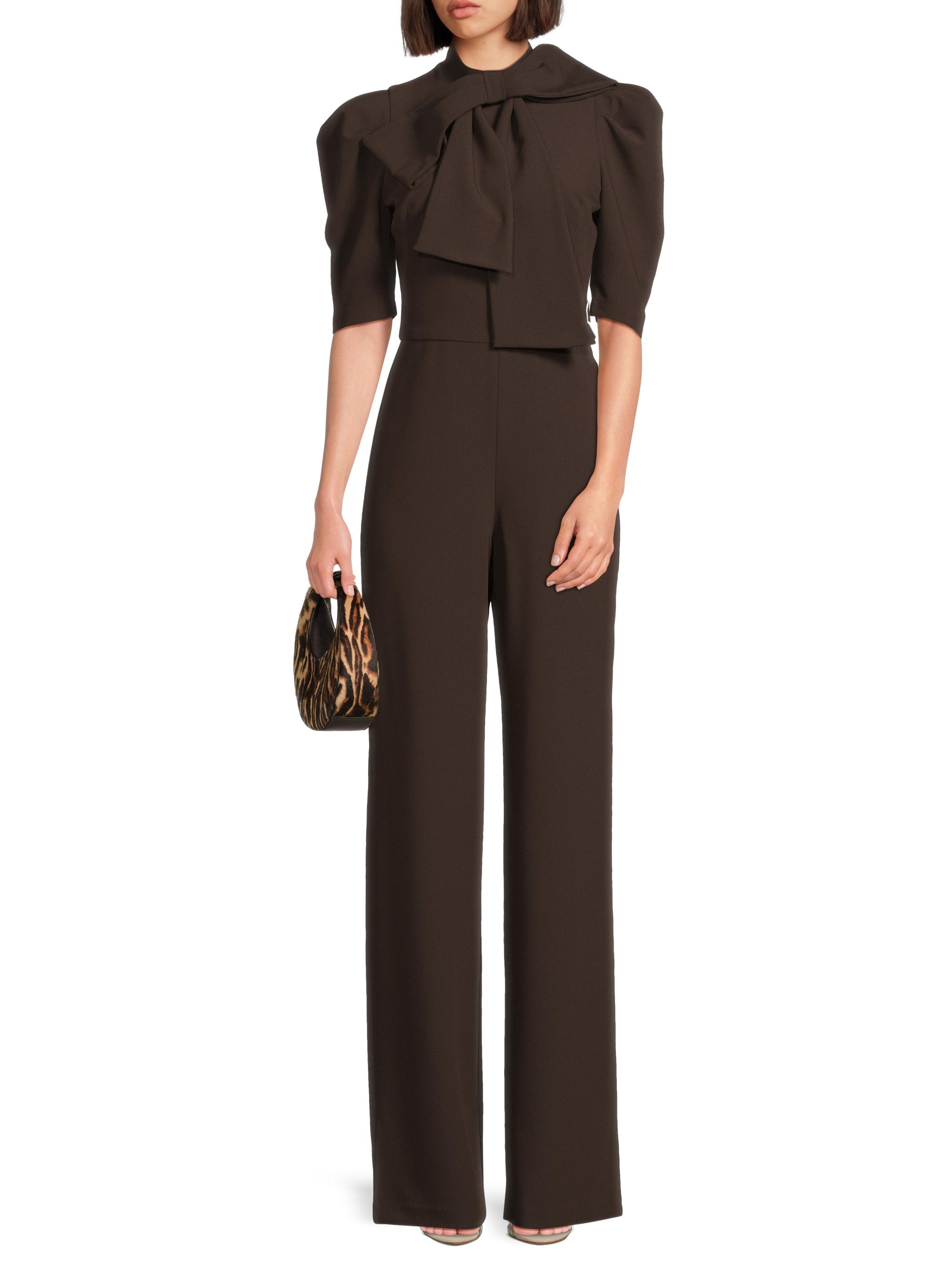 Black Halo Ara Crepe Jumpsuit | Saks Fifth Avenue