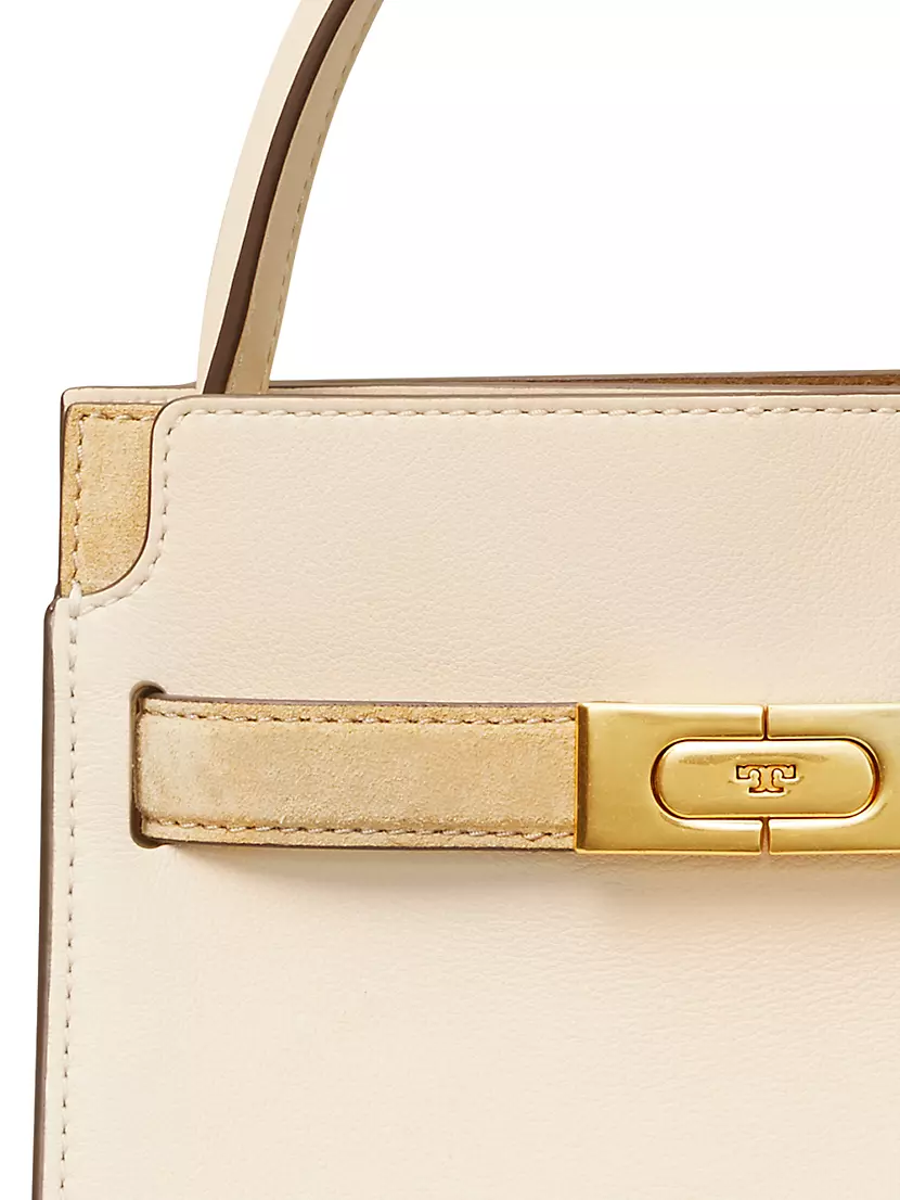 Lee radziwill petite leather crossbody bag Tory Burch White in Leather -  33582872
