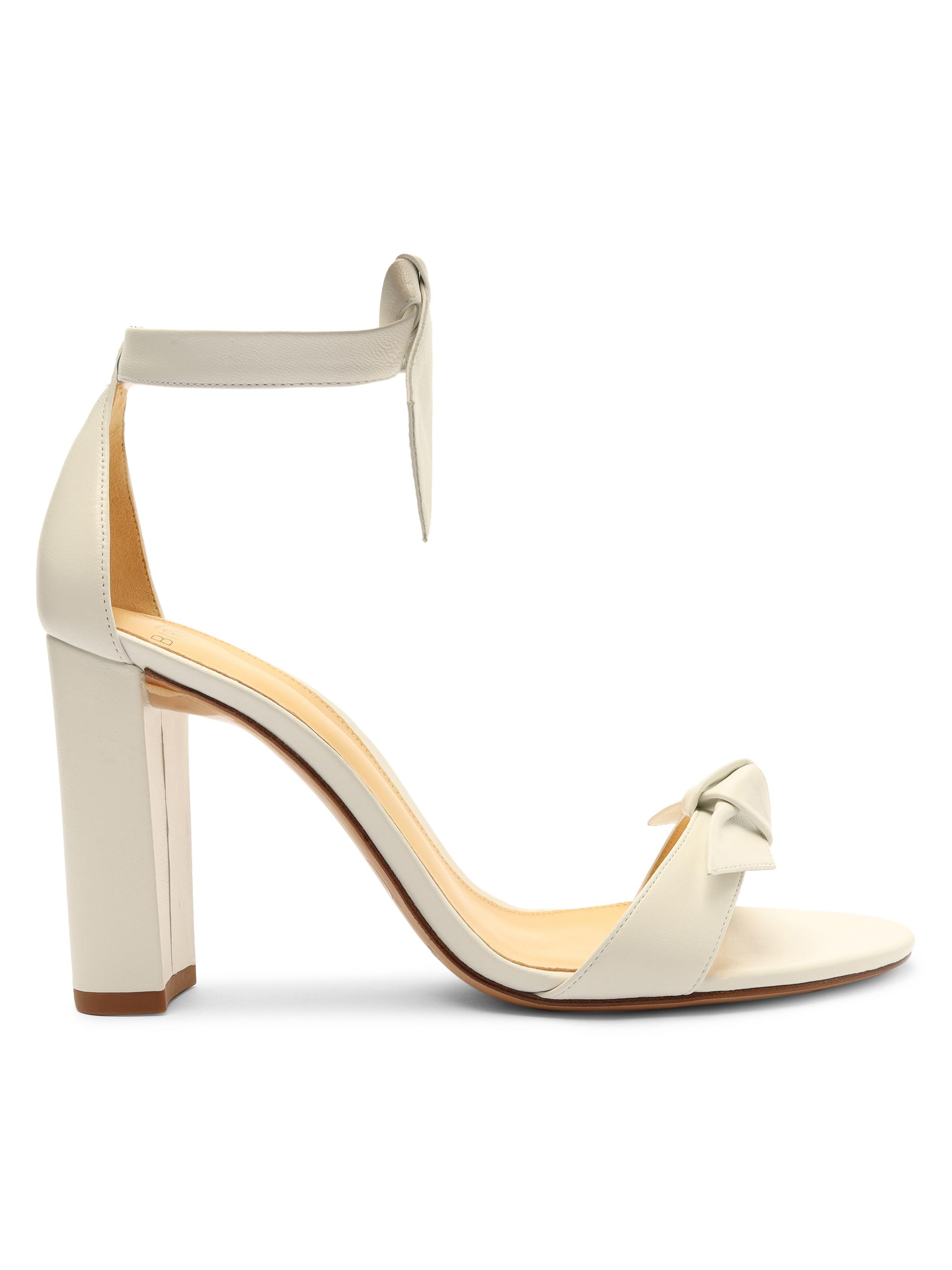 Alexandre Birman Women's Clarita Leather Ankle-Strap Sandals - White