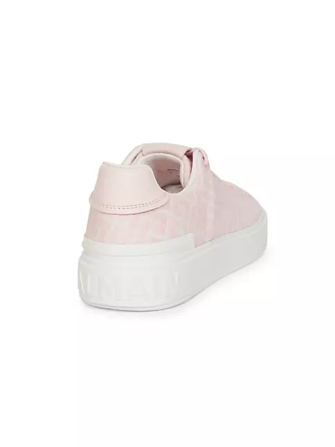 Balmain x Barbie® B-Court monogram sneakers - ShopStyle