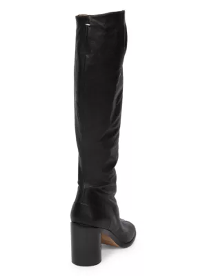 Tabi leather knee-high boots