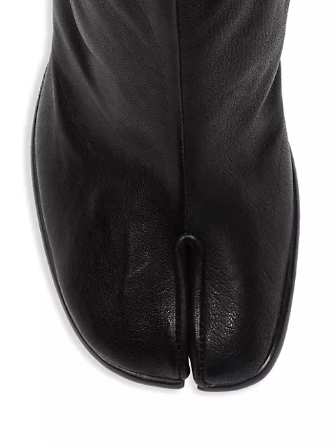 Shop Maison Margiela Tabi Leather Knee-High Boots | Saks Fifth Avenue