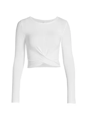 alo crop long sleeve