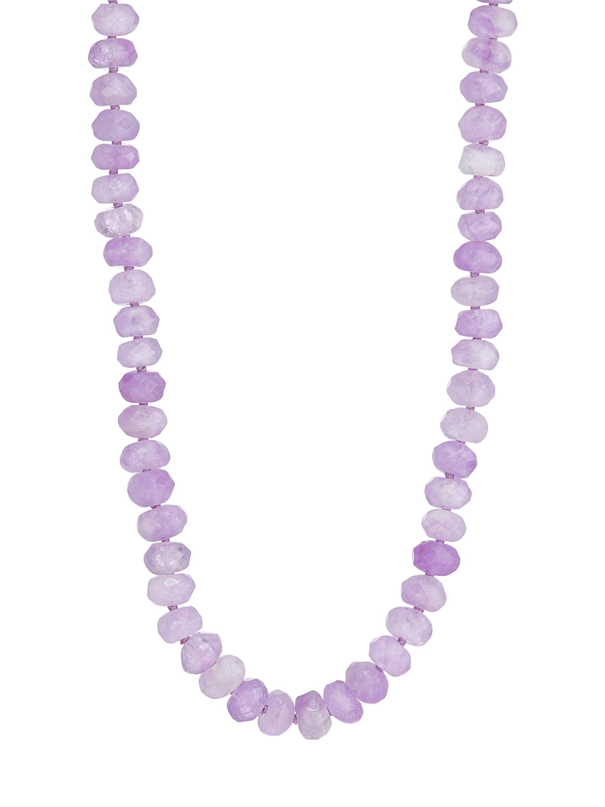 Jia Jia Women's Oracle Lavender Amethyst Crystal Necklace - Lavender