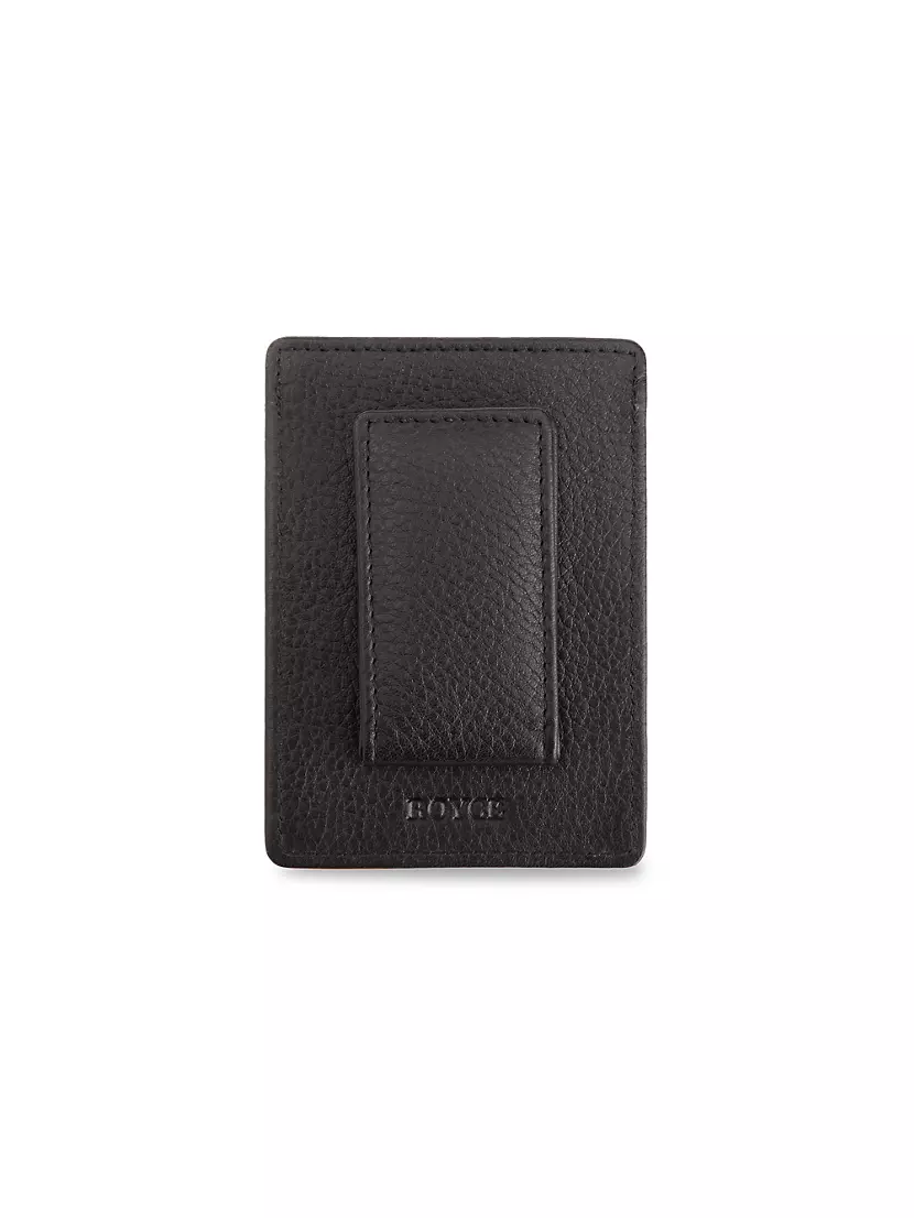 Shop TOM FORD Grained Leather Card Holder Money Clip