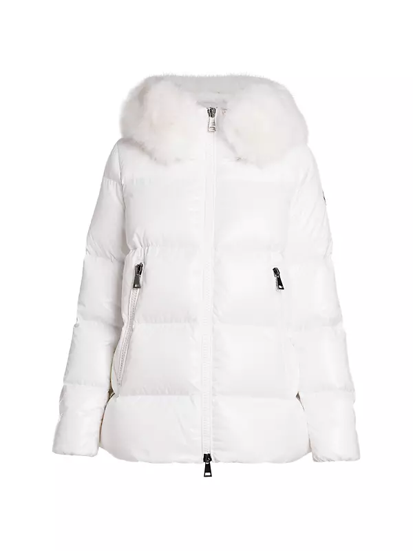 Glossy Nylon Puffer Jacket - Luxury White
