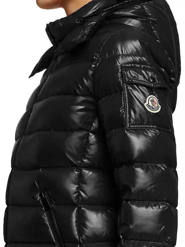 Moncler Badyf Down Jacket with Removable Faux Fur Trim