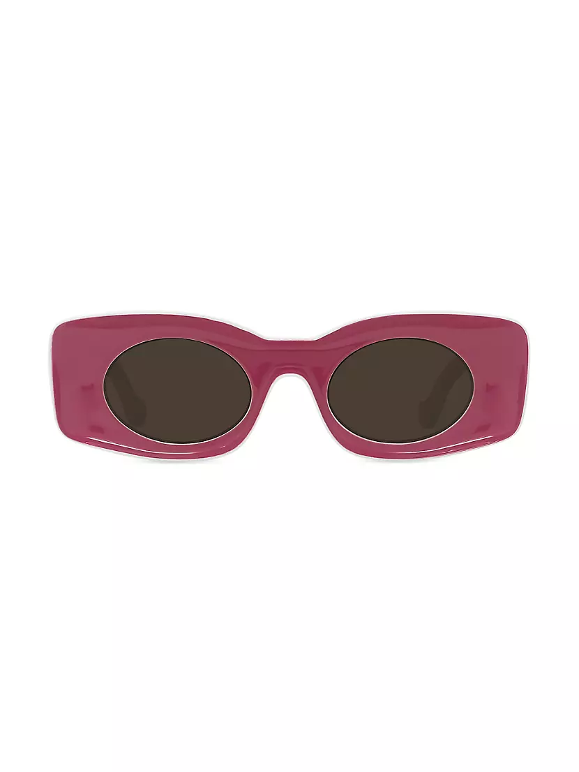 Shop LOEWE Paula\'s Ibiza 49MM Rectangular Sunglasses | Saks Fifth Avenue