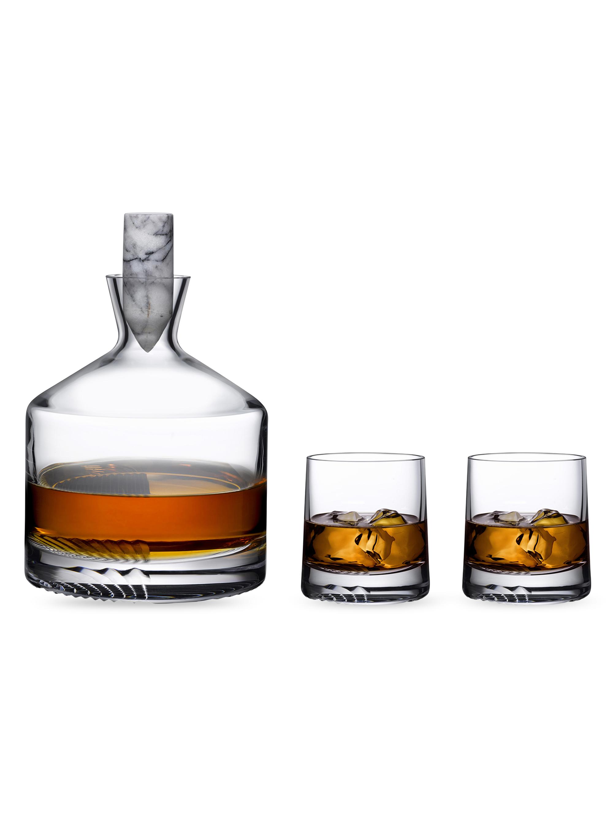 Nude Glass Alba 3-Piece Whiskey Gift Set