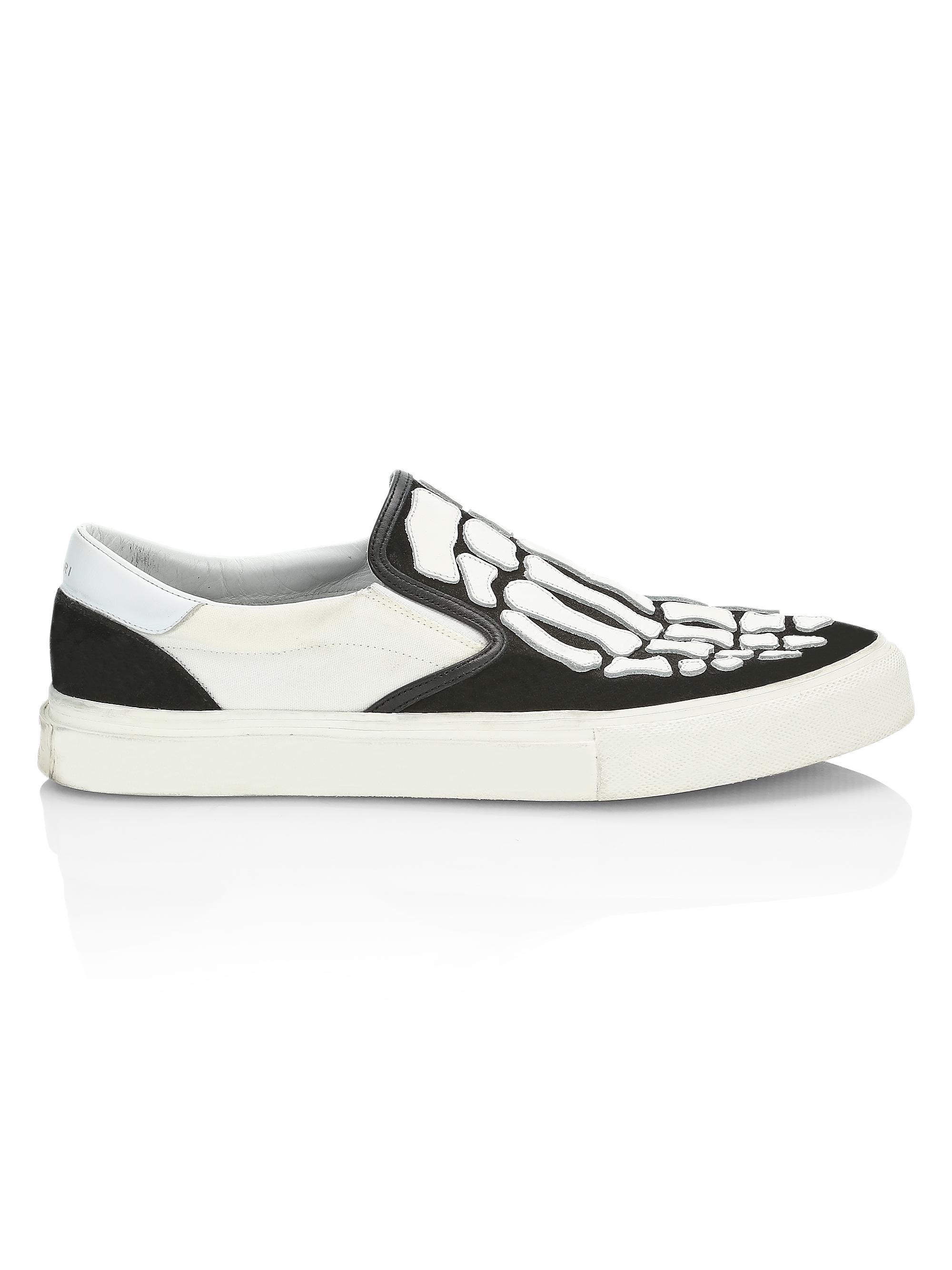 amiri slip on skeleton