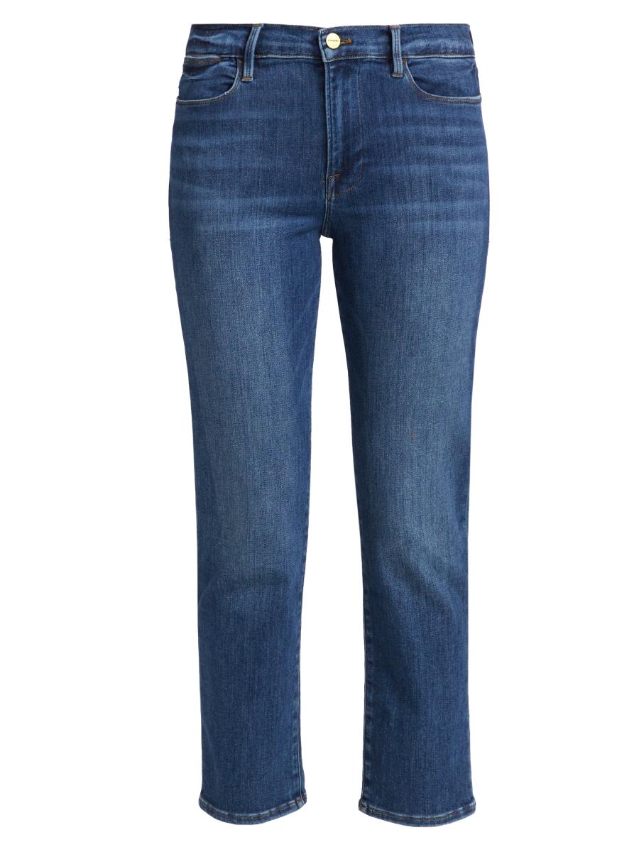 Frame Le High Straight Cropped Jeans | Saks Fifth Avenue