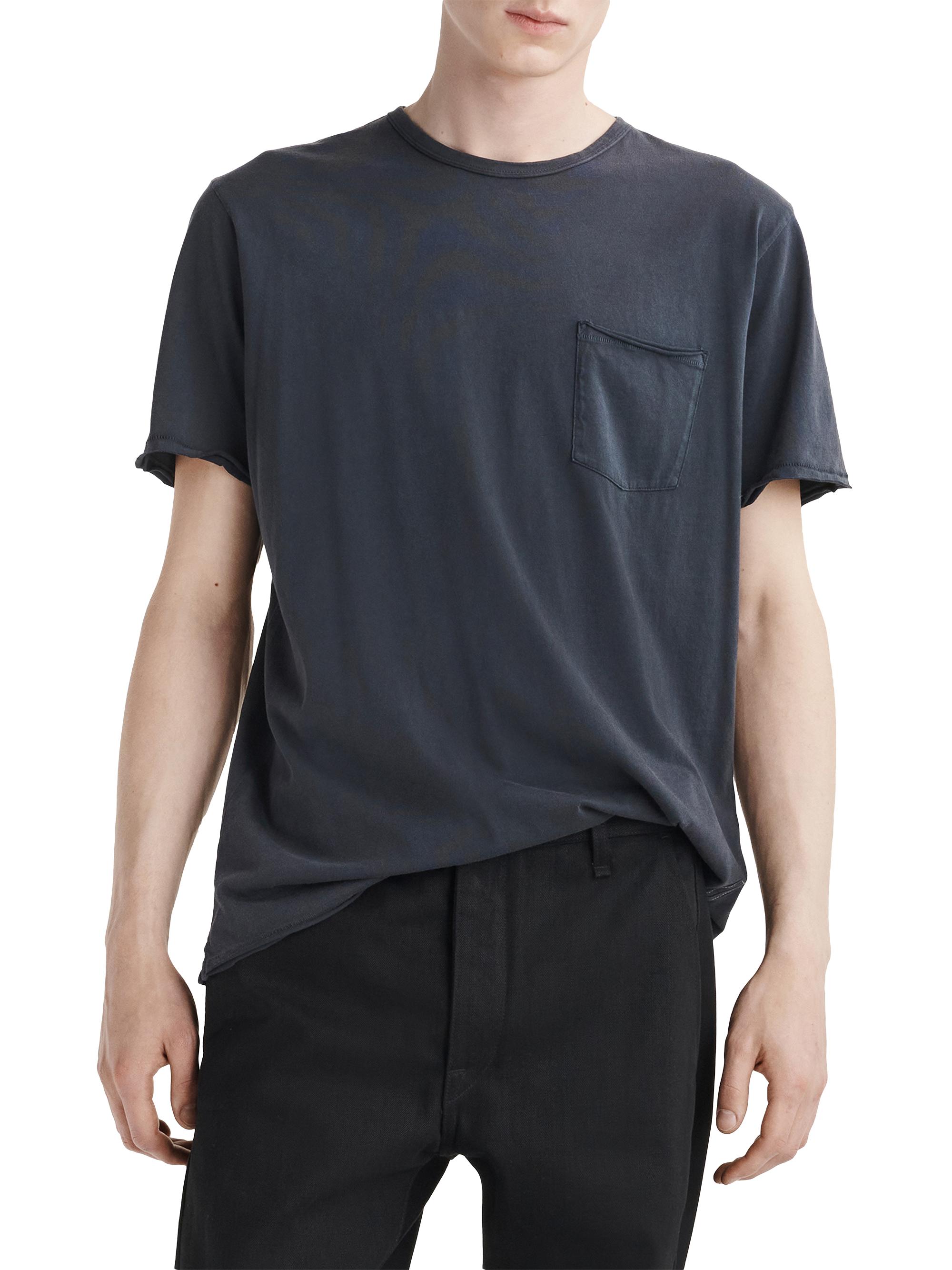 Dark Grey Rag And Bone Black Tee Rag Bone Principle Jersey Miles