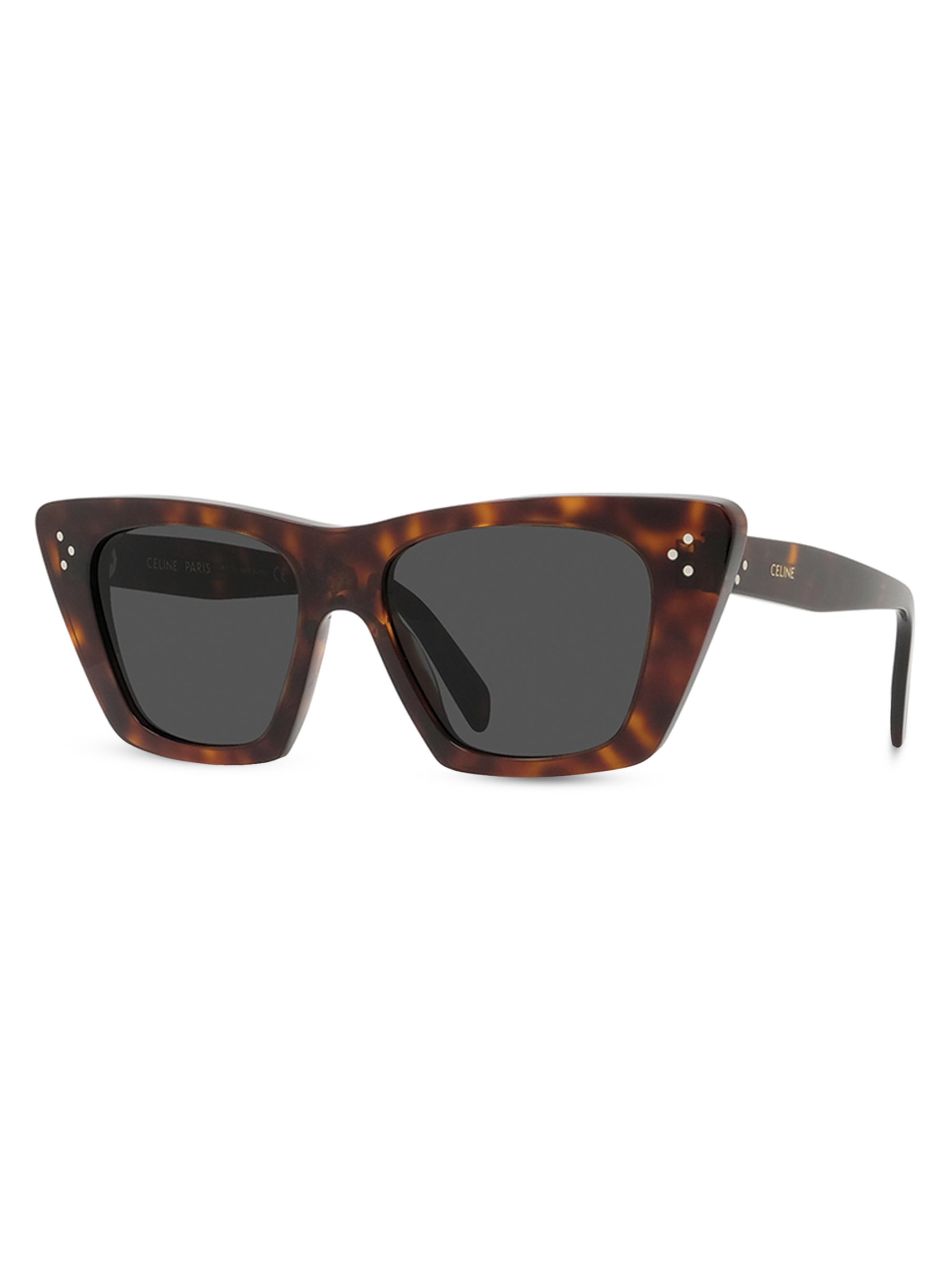CELINE Women's 51MM Cat-Eye Sunglasses - Dark Havana
