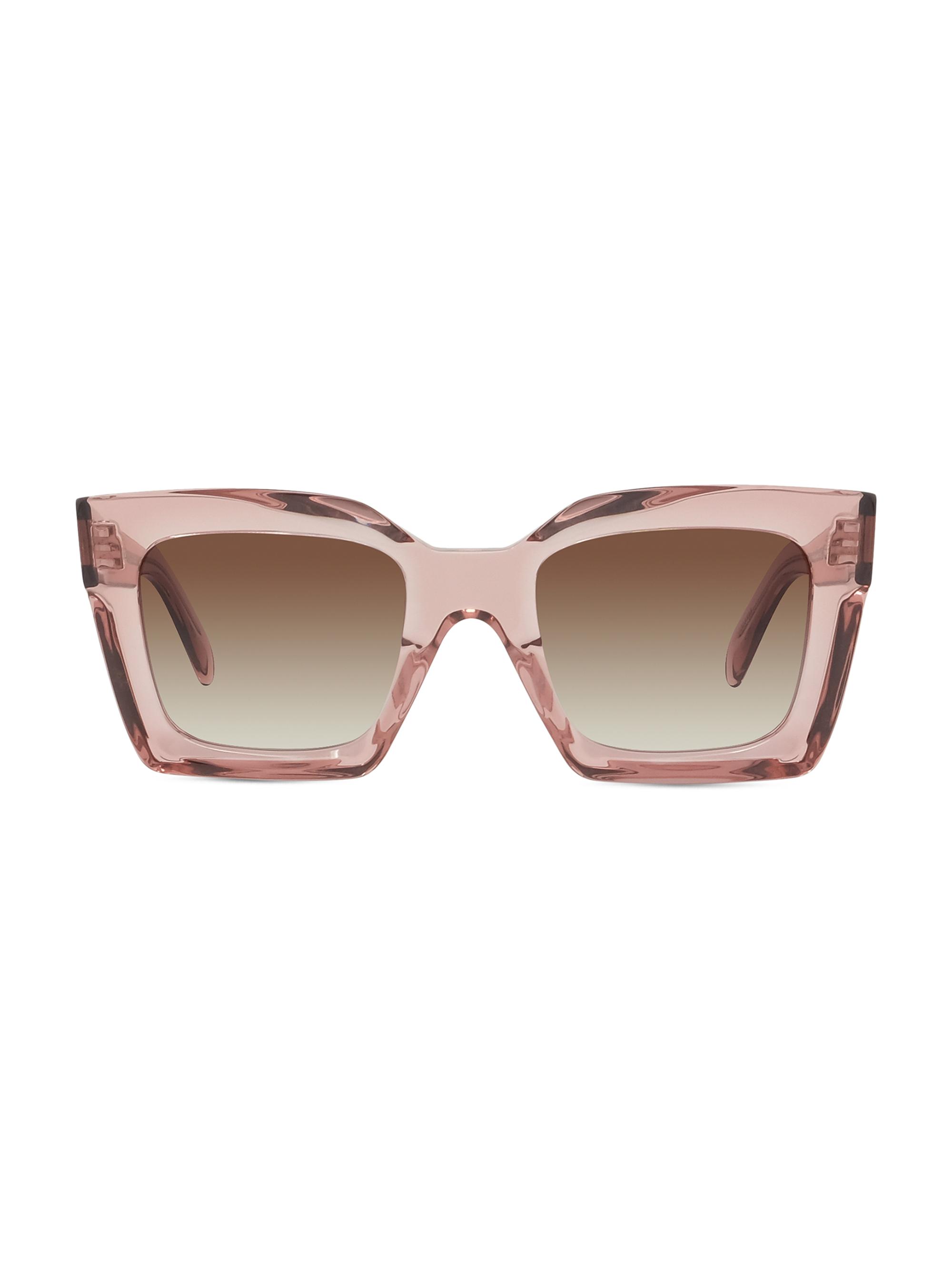 CELINE 51MM Square Transparent Sunglasses | Saks Fifth Avenue display picture 3