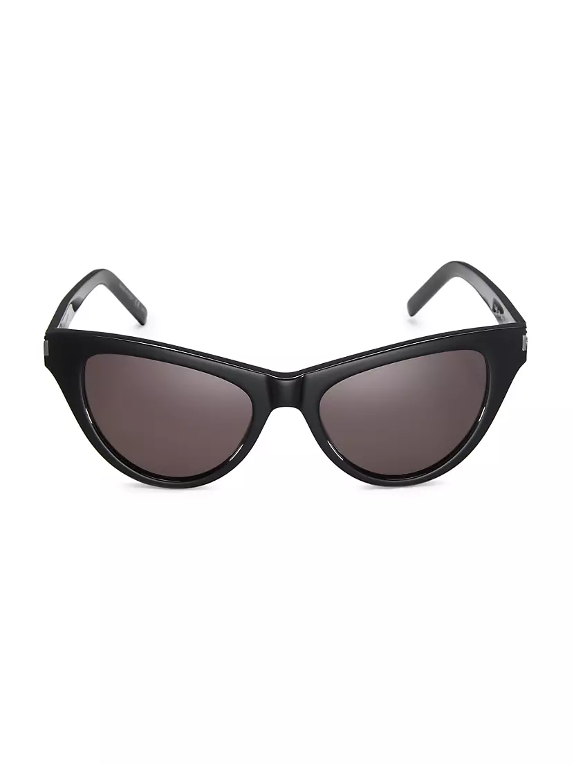  SAINT LAURENT Women's Glam Cat Eye Sunglasses, Black