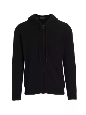 TOM FORD Cashmere Front Pocket Oversized Hoodie in Black