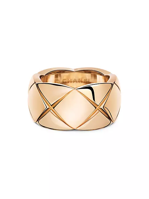 Chanel Small Rose Gold Diamond Coco Crush Ring For Sale At, 59% OFF