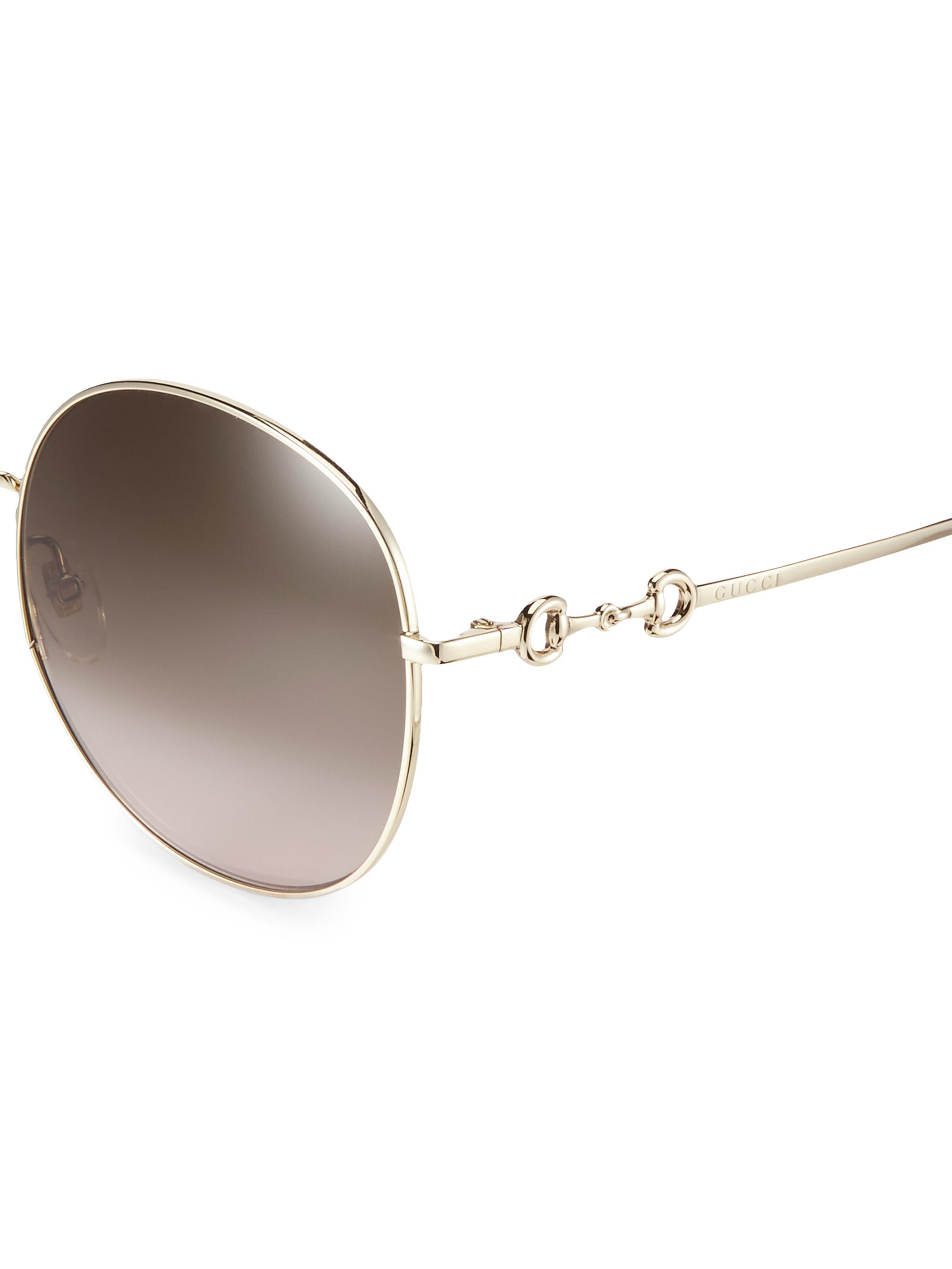 Sale! Gucci Oval Translucent 59mm Sunglasses GUCCI 0990 Ivory White Yellow Oval Retro Fashion Designer  main image 4