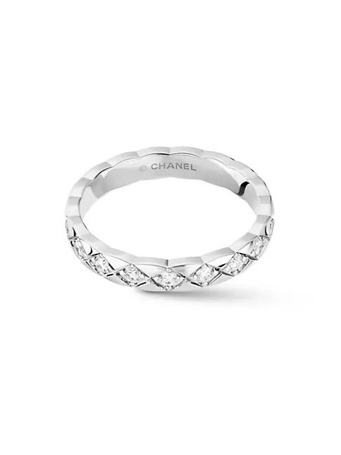 Chanel Women's Coco Crush Ring - Size 50 White Gold