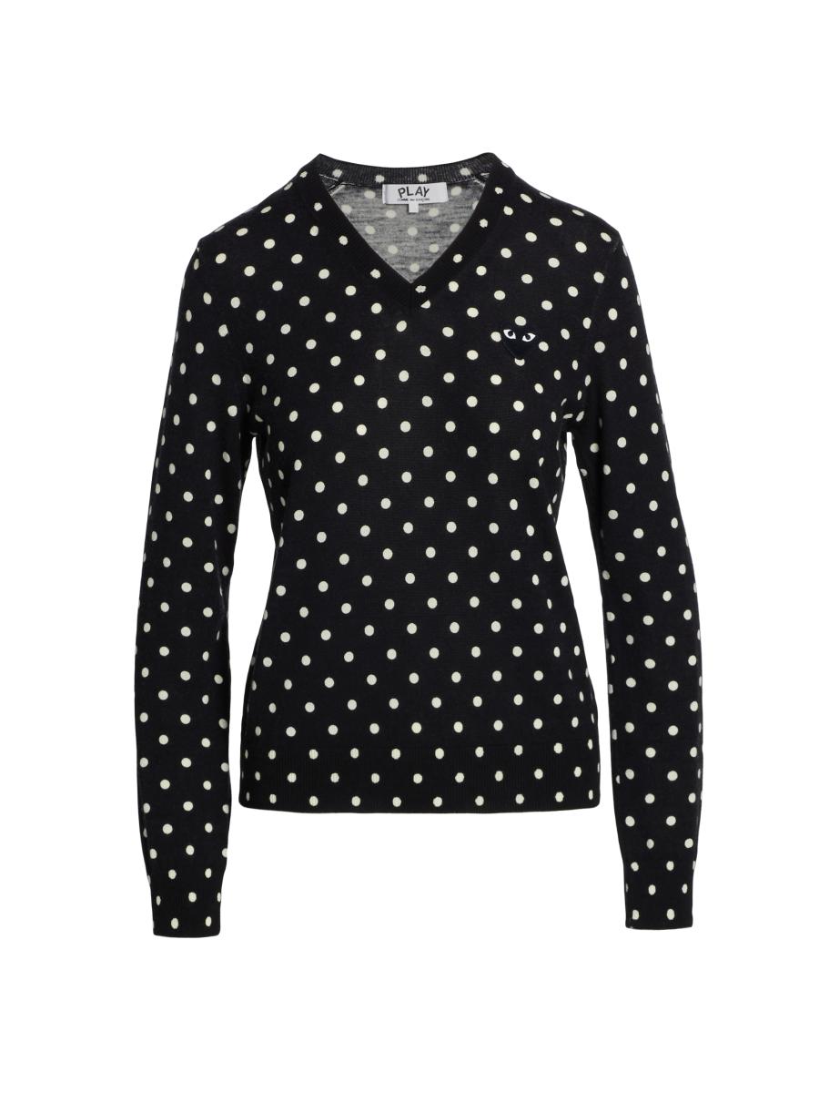 Comme des Garçons PLAY Polka Dot Wool Knit Sweater | Saks Fifth Avenue