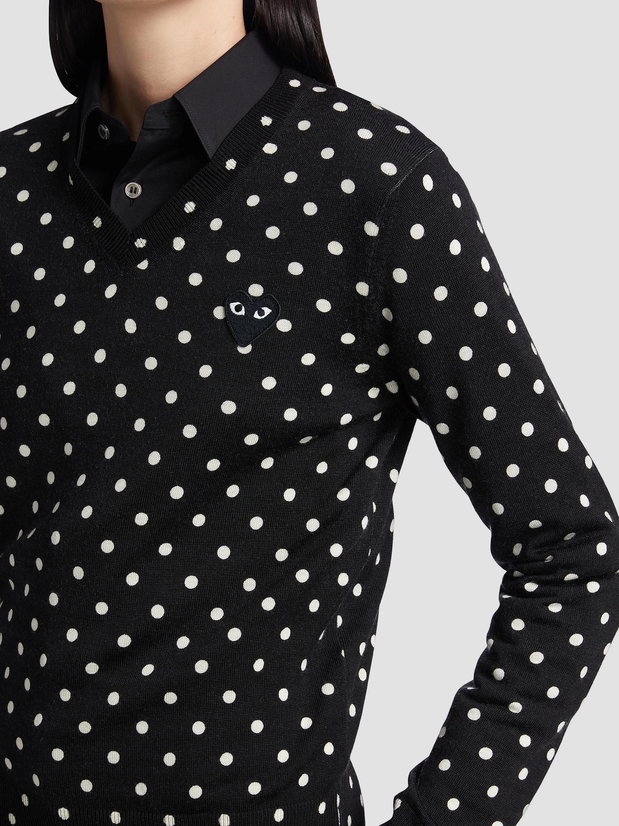 Comme des Garçons PLAY Polka Dot Wool Knit Sweater | Saks Fifth Avenue