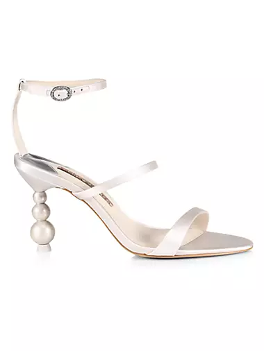 Rosalind Pearl Mid-Heel Sandals