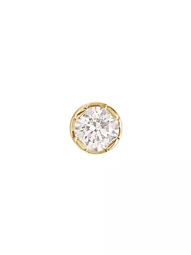 Diamant 18K Yellow Gold & Diamond Stud Earring