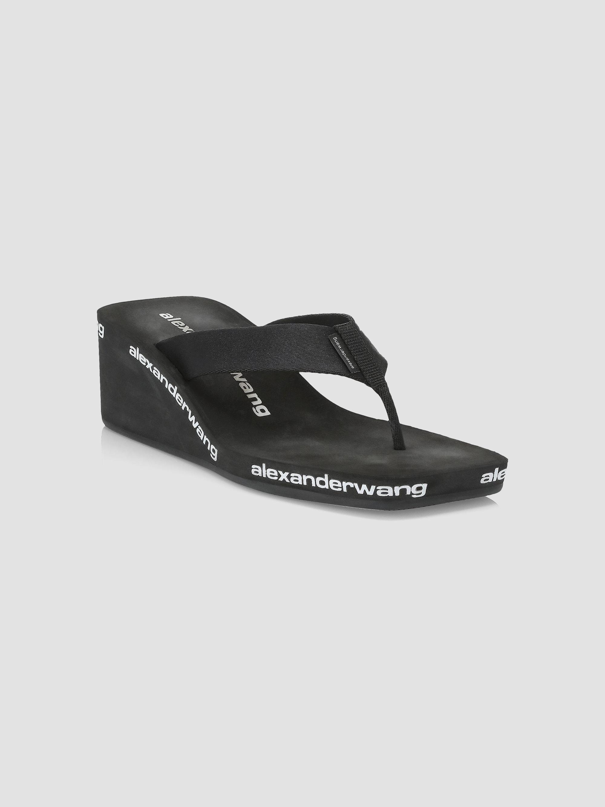 Alexander Wang AW Thong Wedge Mules | Saks Fifth Avenue