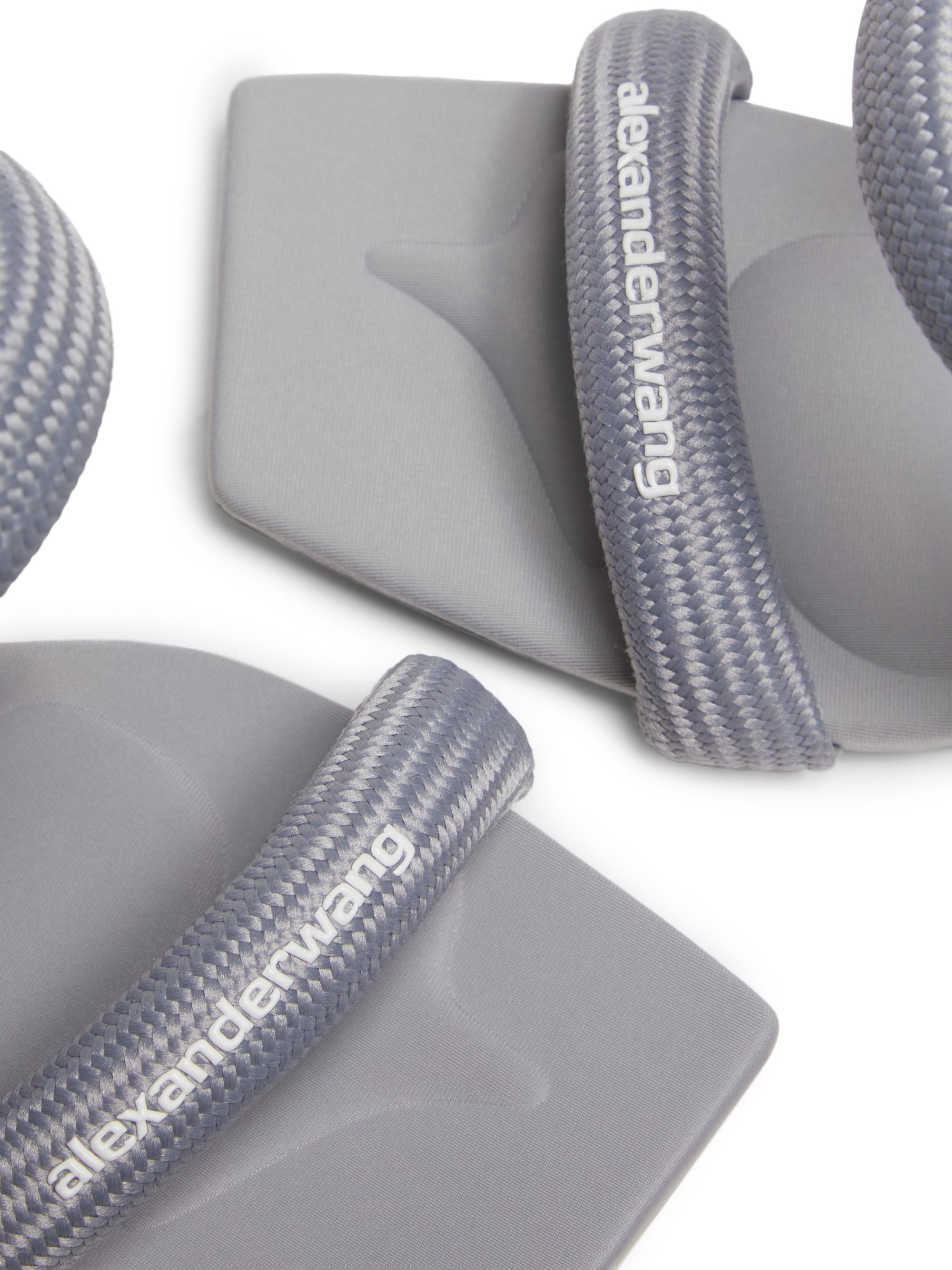 alexander wangベロアミュール Alexander Wang Julie Tubular Logo Sandals | Saks Fifth Avenue