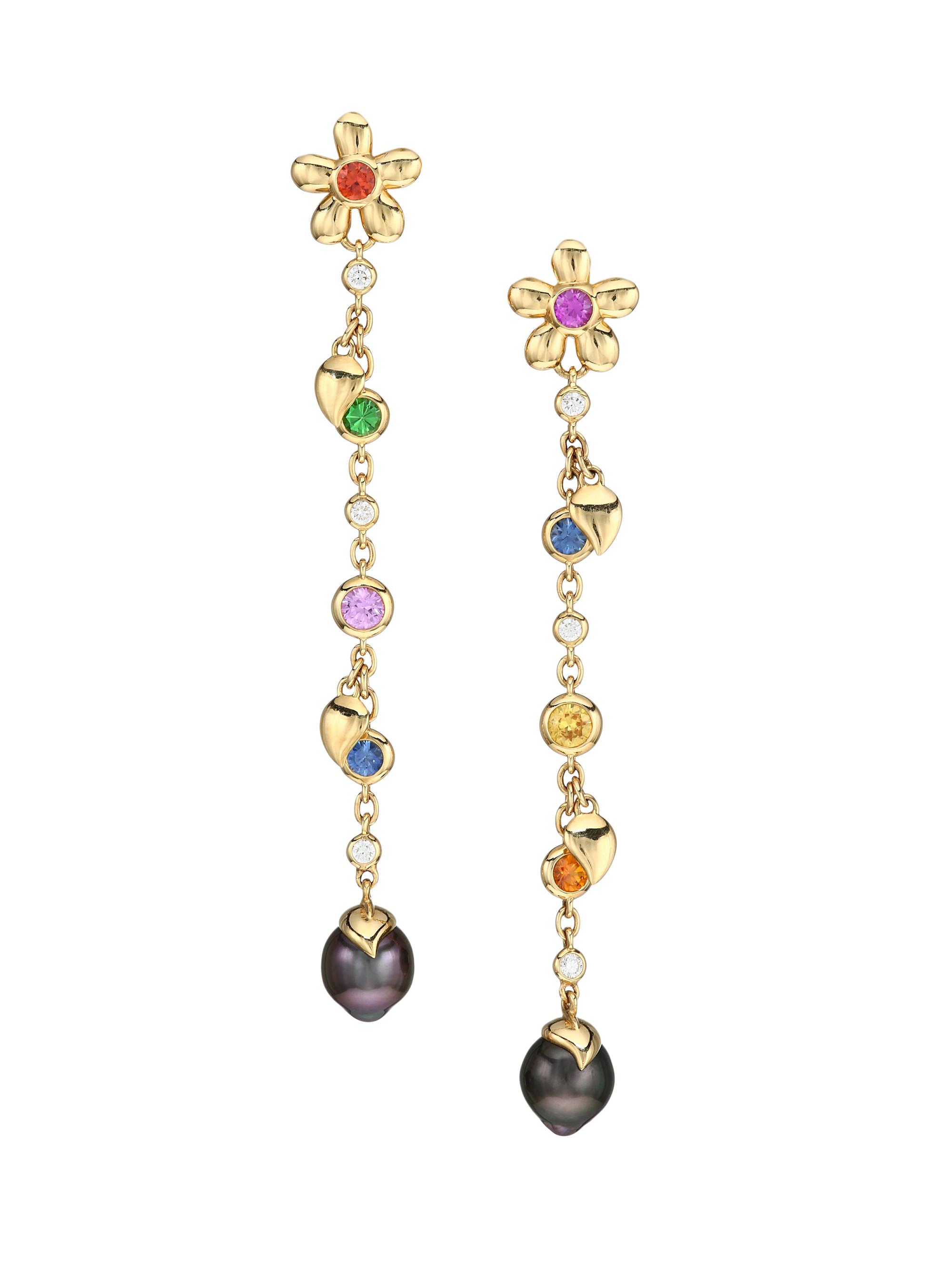 Tamara Comolli Women's India Dream Candy 18K Yellow Gold & Multi-Stone Diamond Drop Earrings