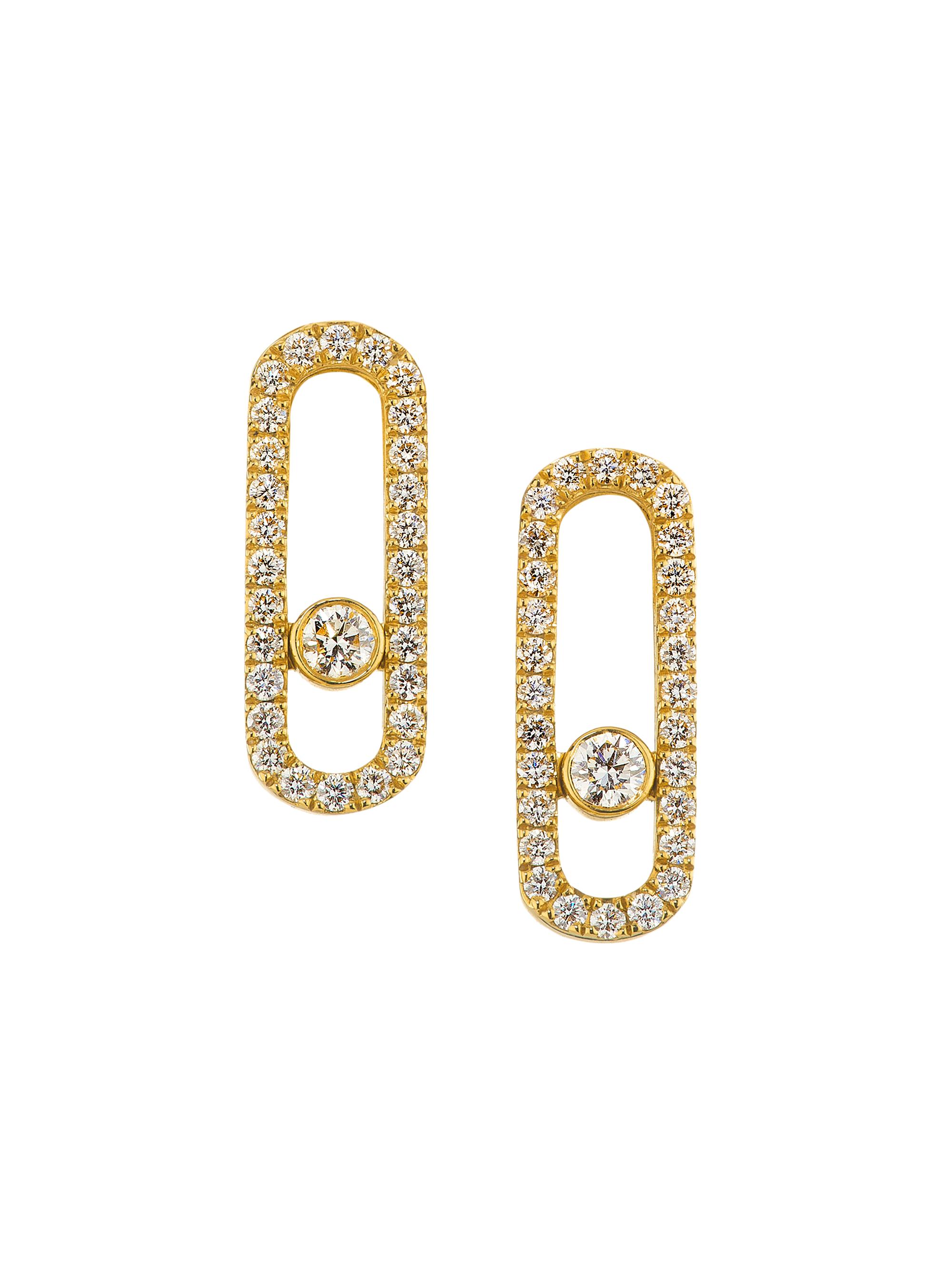 Messika Women's Move Uno 18K Gold & 0.33 TCW Diamond Drop Earrings - Yellow Gold