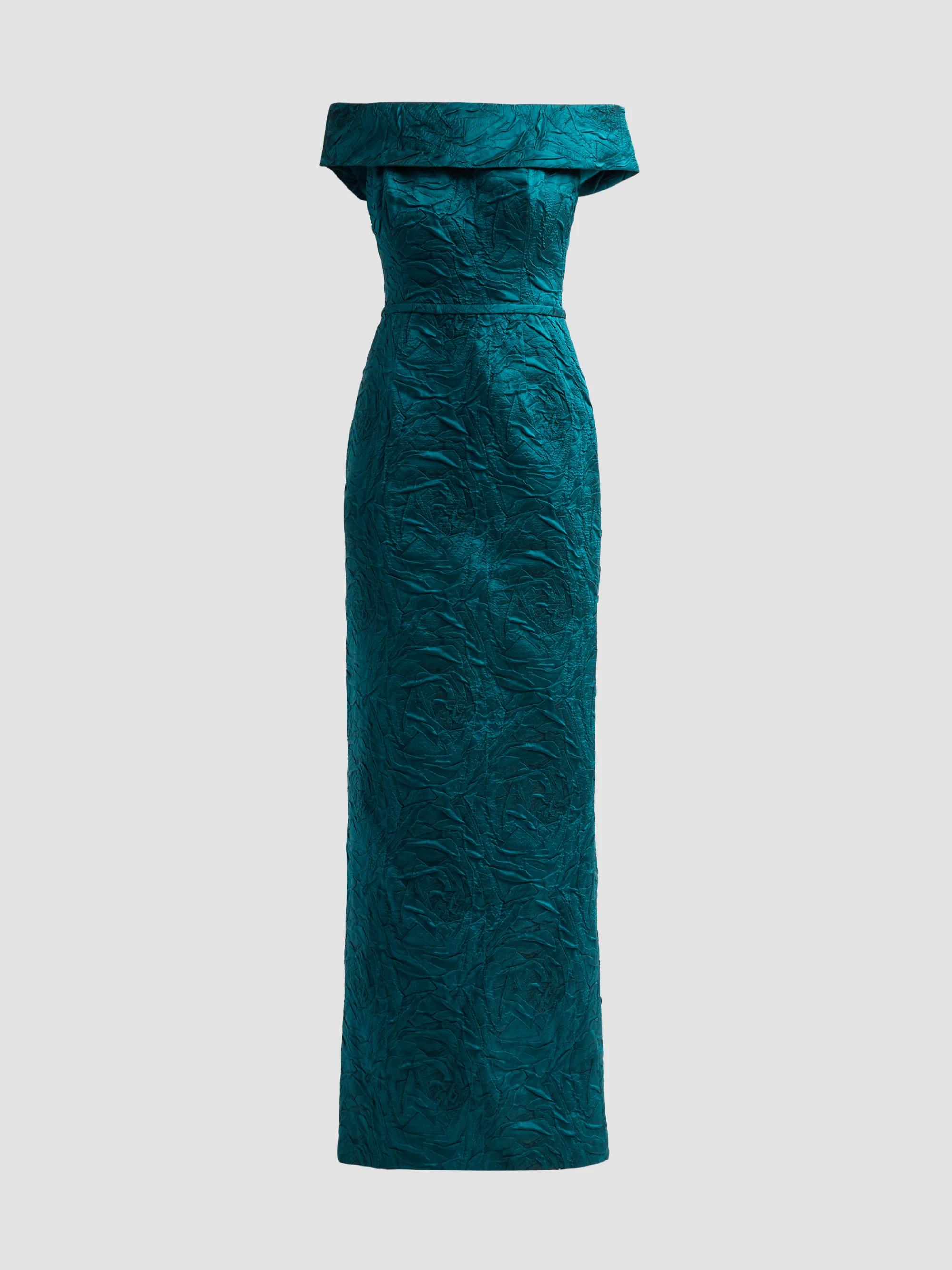 alex perry olive green dress Sleeveless Twist Gown Strapless dress main image 1