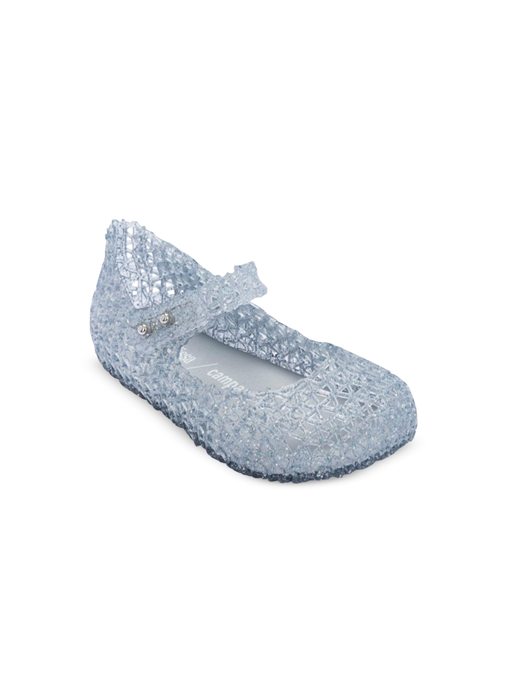 Mini Melissa LIttle Girl's & Girl's Glitter Sandals - Clear Glitter 6 (Baby)