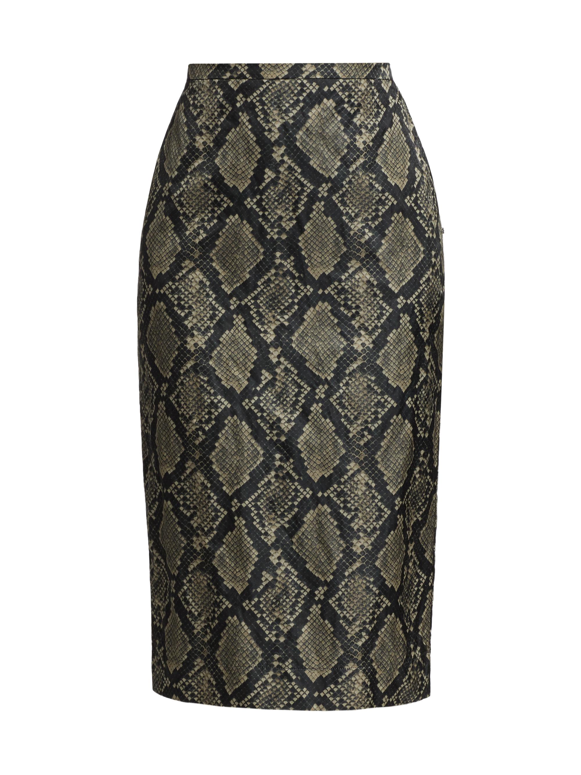 Sportmax Women's Alcuno Python-Print Pencil Skirt - Black