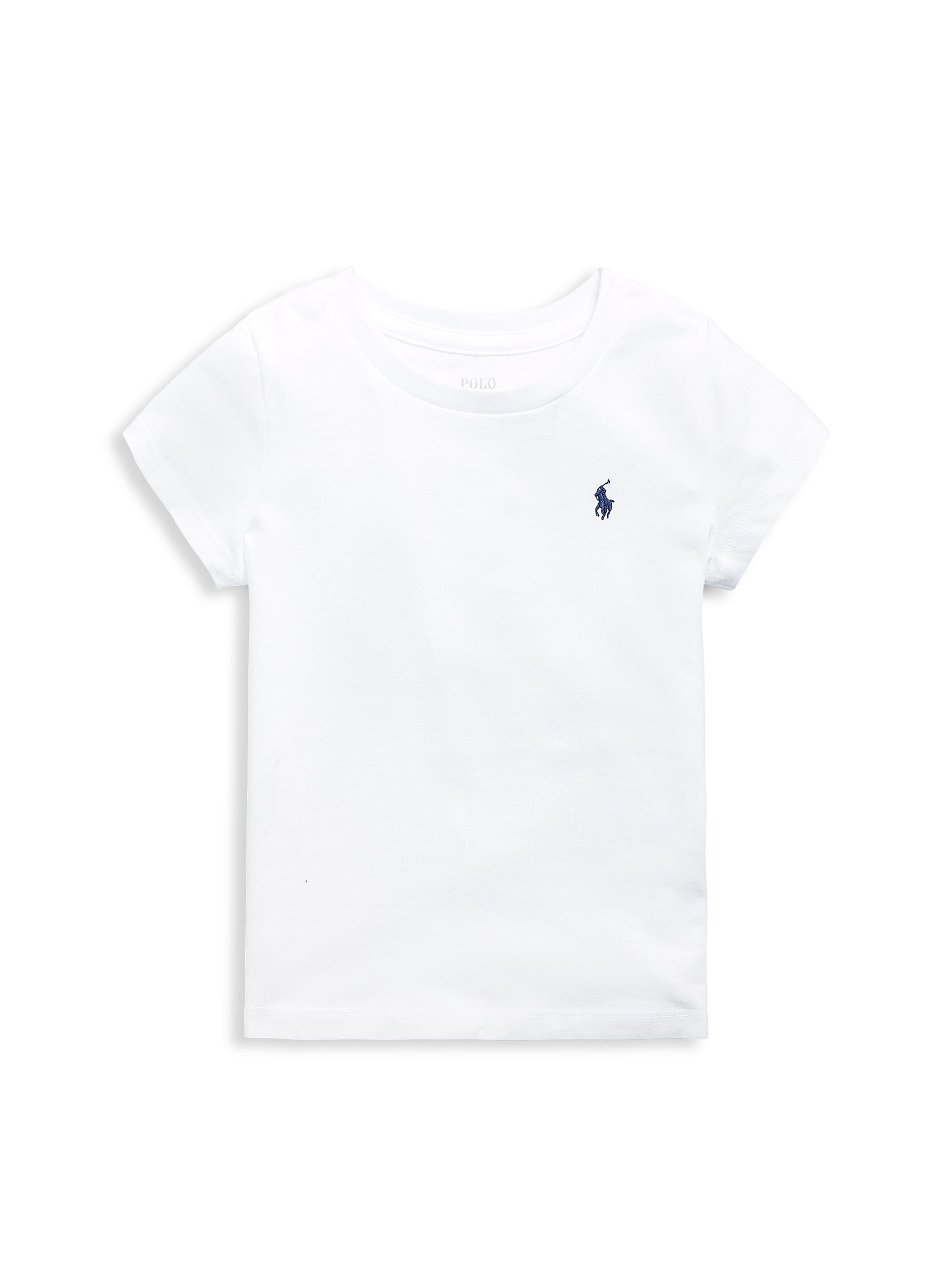 Polo Ralph Lauren Little Girl's & Girl's Signature Cotton Polo Tee - White