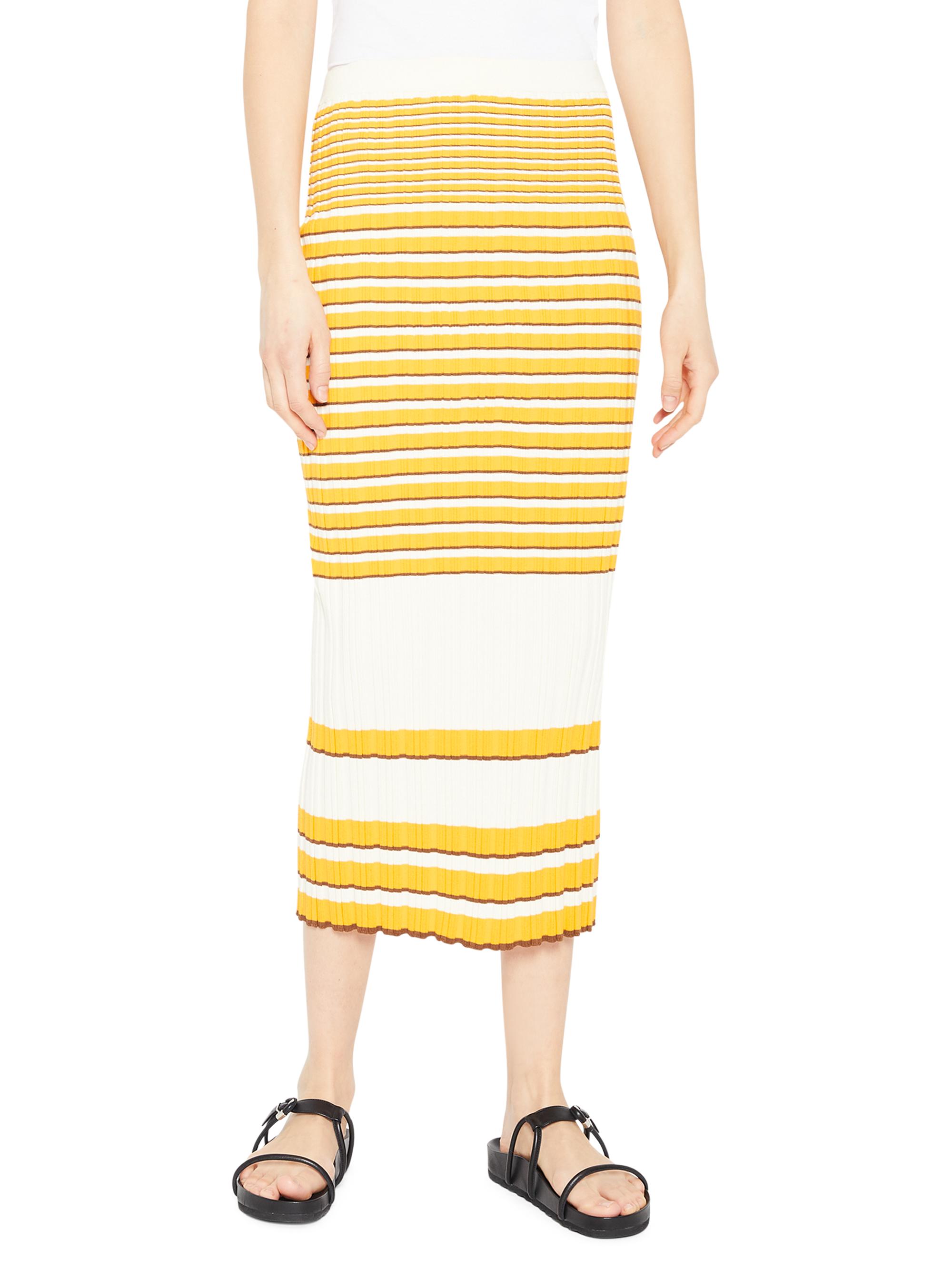 Theory Women's Rib-Knit Pencil Skirt - Soap Amber Cedar