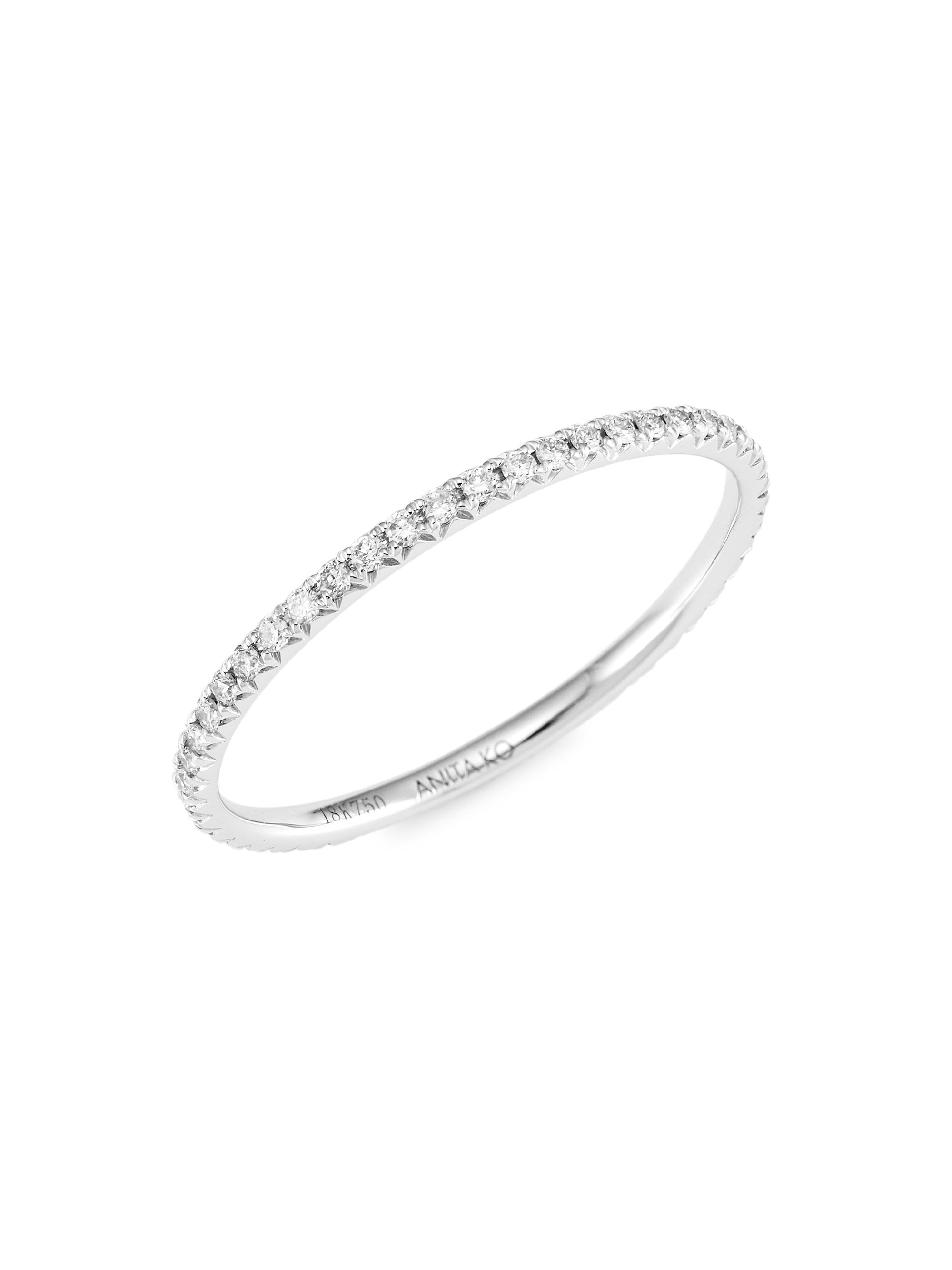 Anita Ko Women's Eternity 18K White Gold & Diamond Band - White Gold