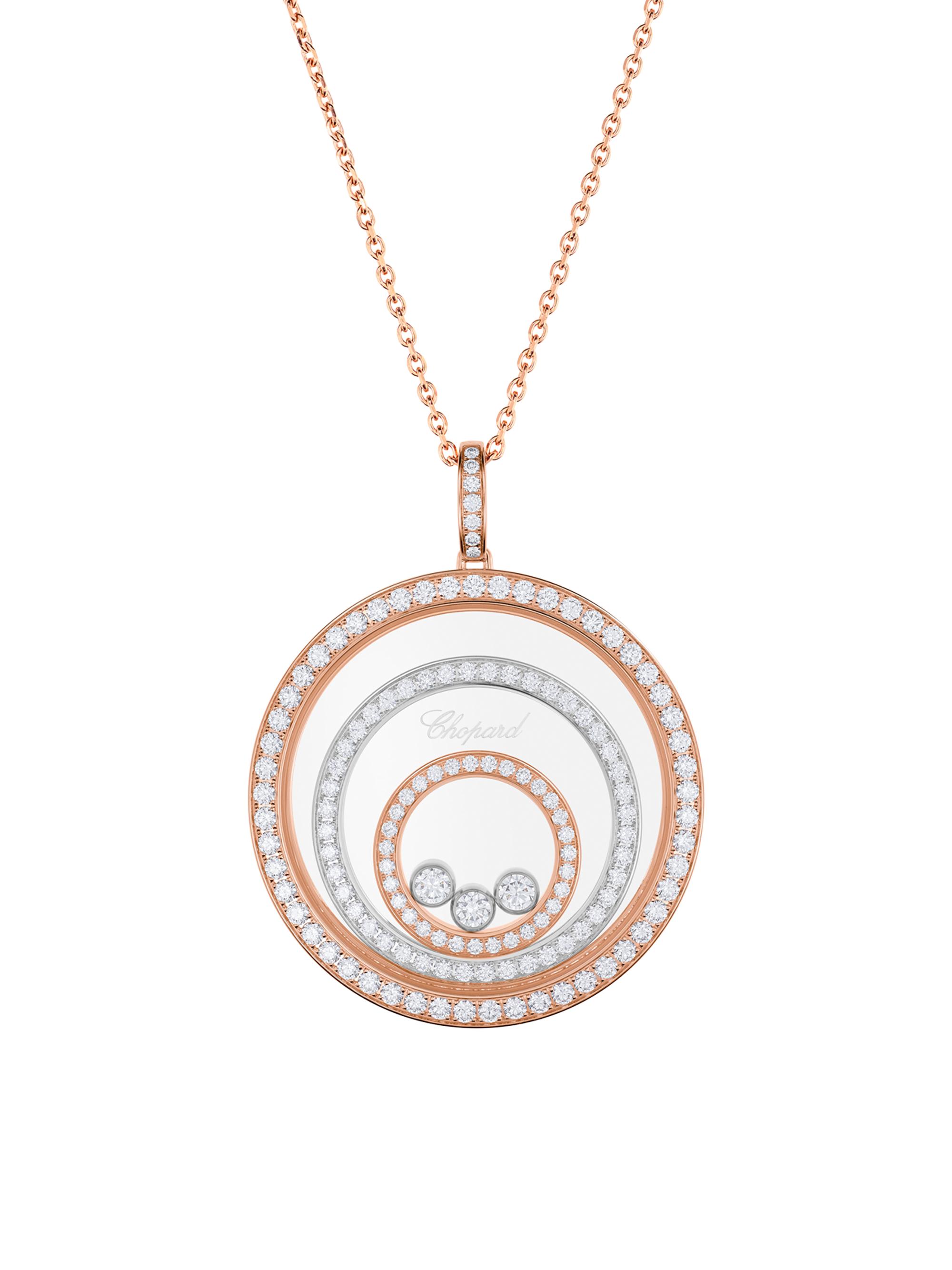 Chopard Women's Happy Spirit 18K Gold & Diamond Pendant Necklace