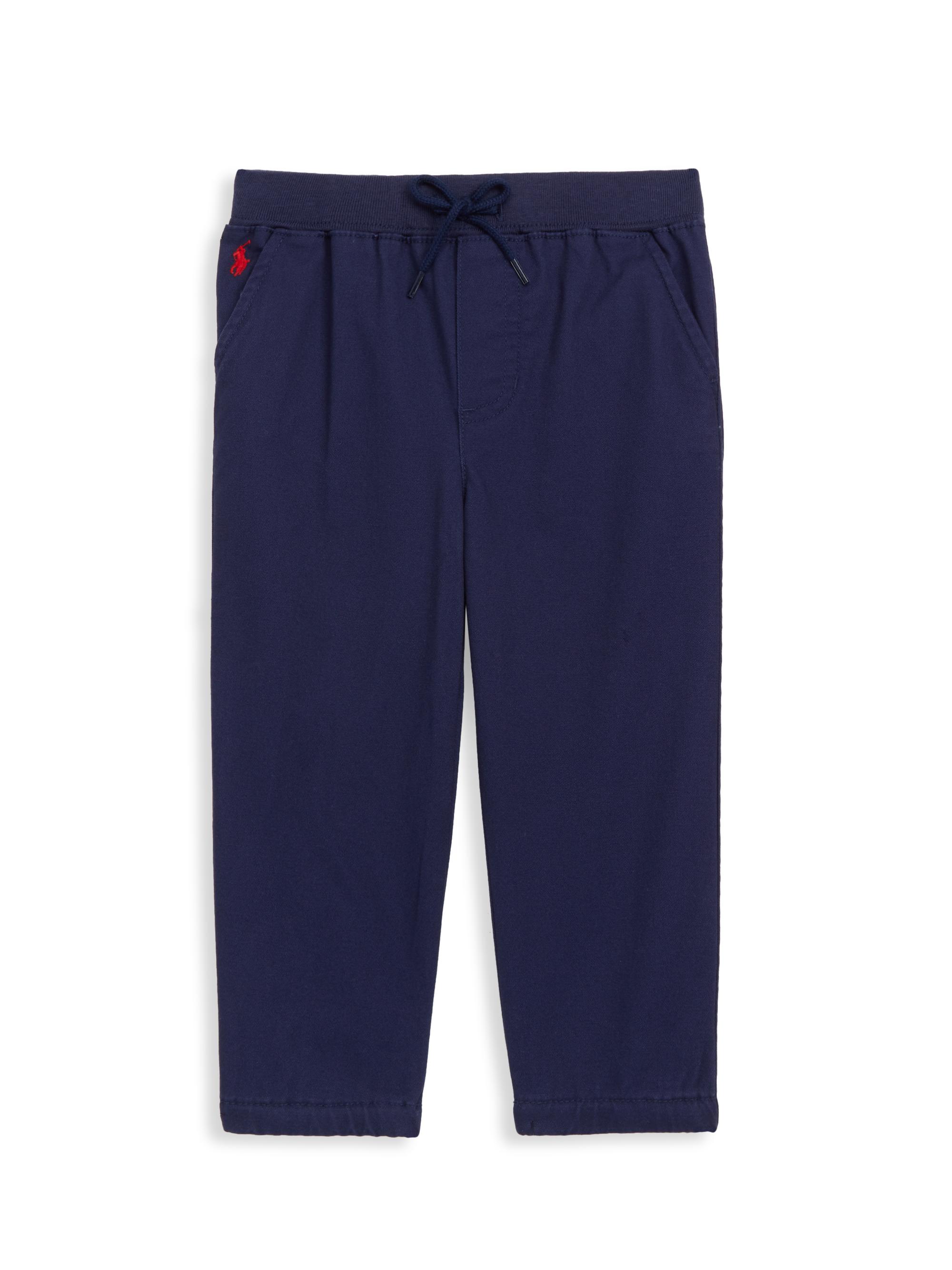 Polo Ralph Lauren Baby Boy's Flat Front Joggers - Navy 9 Months