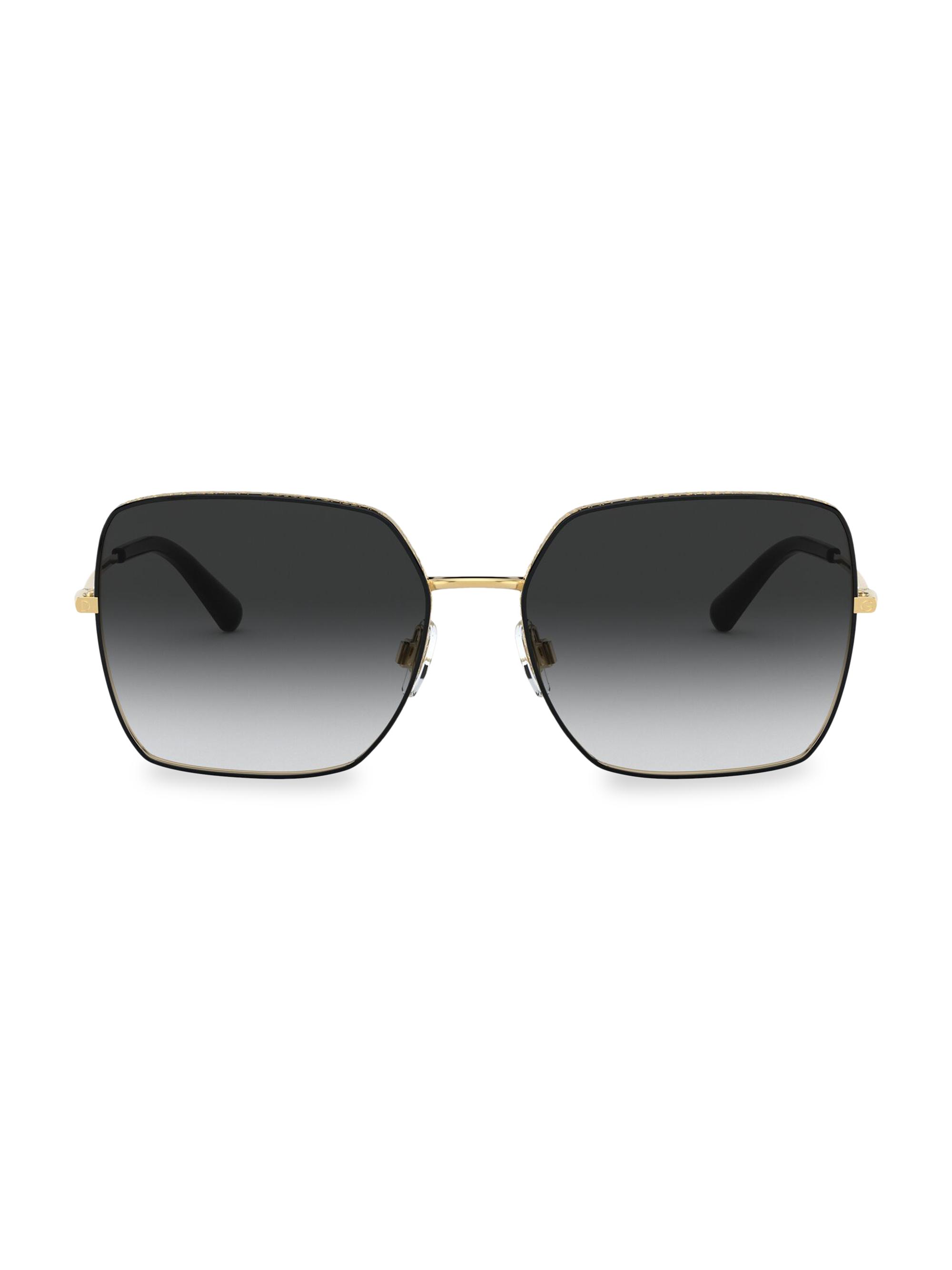 Dolce & Gabbana Women's 57MM Square Sunglasses - Gold