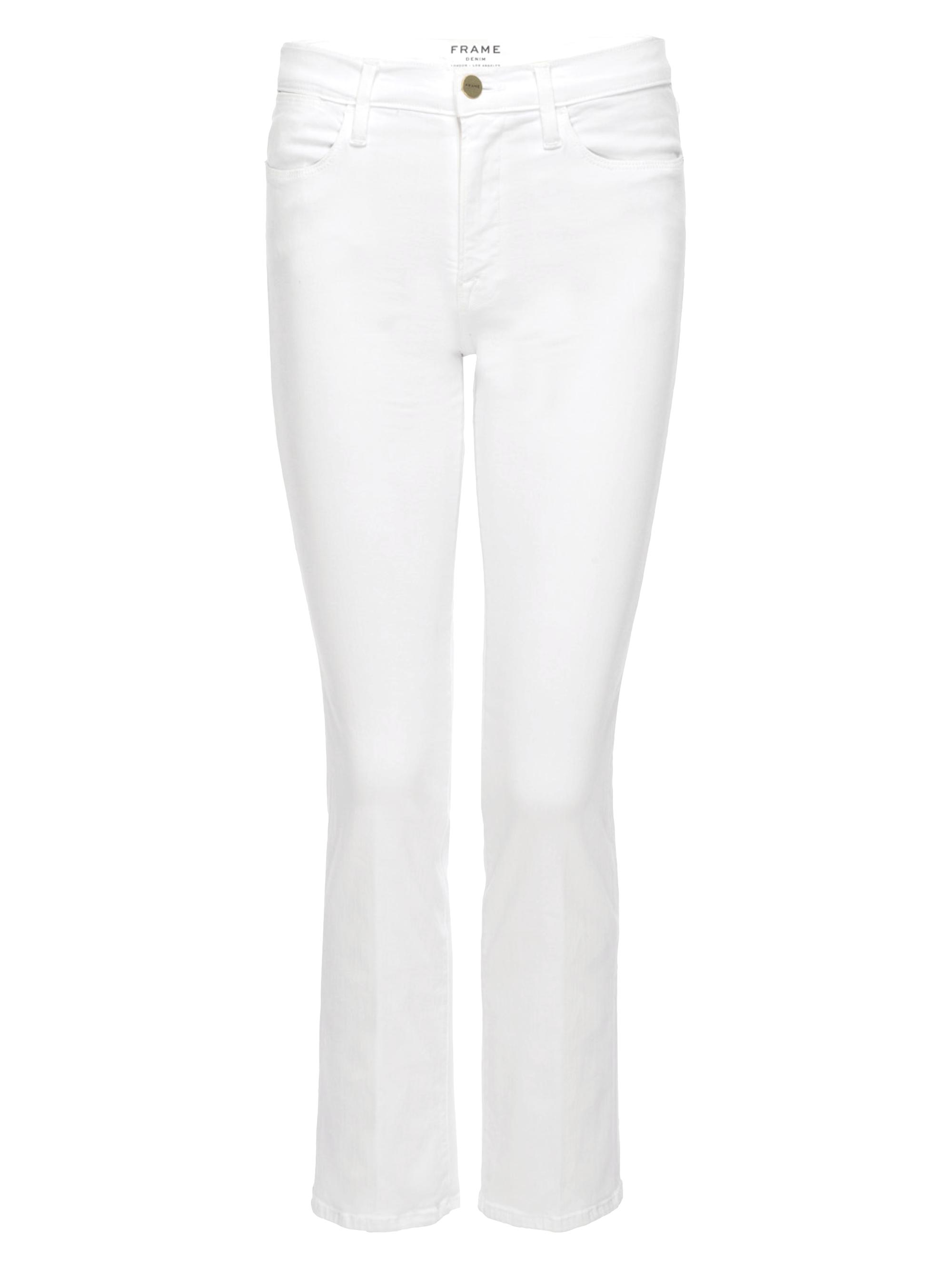 FRAME Women's Le High High-Rise Stretch Straight-Leg Jeans - Blanc