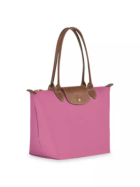 Longchamp Le Pliage Large Nylon Shoulder Tote In Pinky